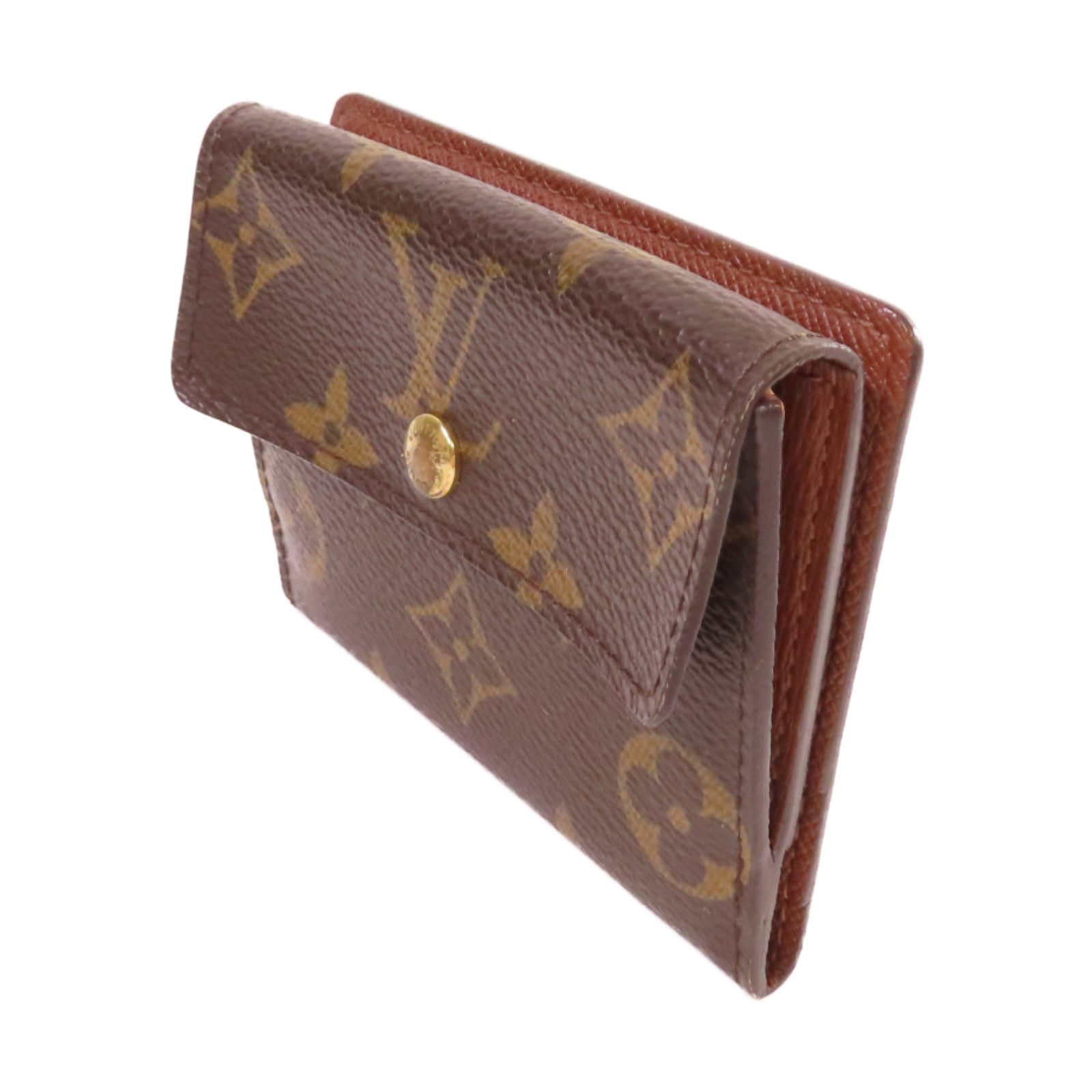 LOUIS VUITTON 【激減優惠】Monogram Card Case金扣零錢卡套啡色