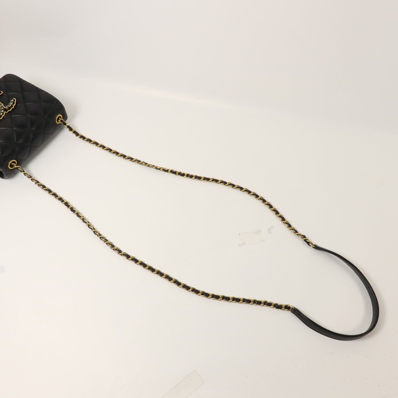 CHANEL 羊皮皮革Seasonal Mini鏈帶肩背袋