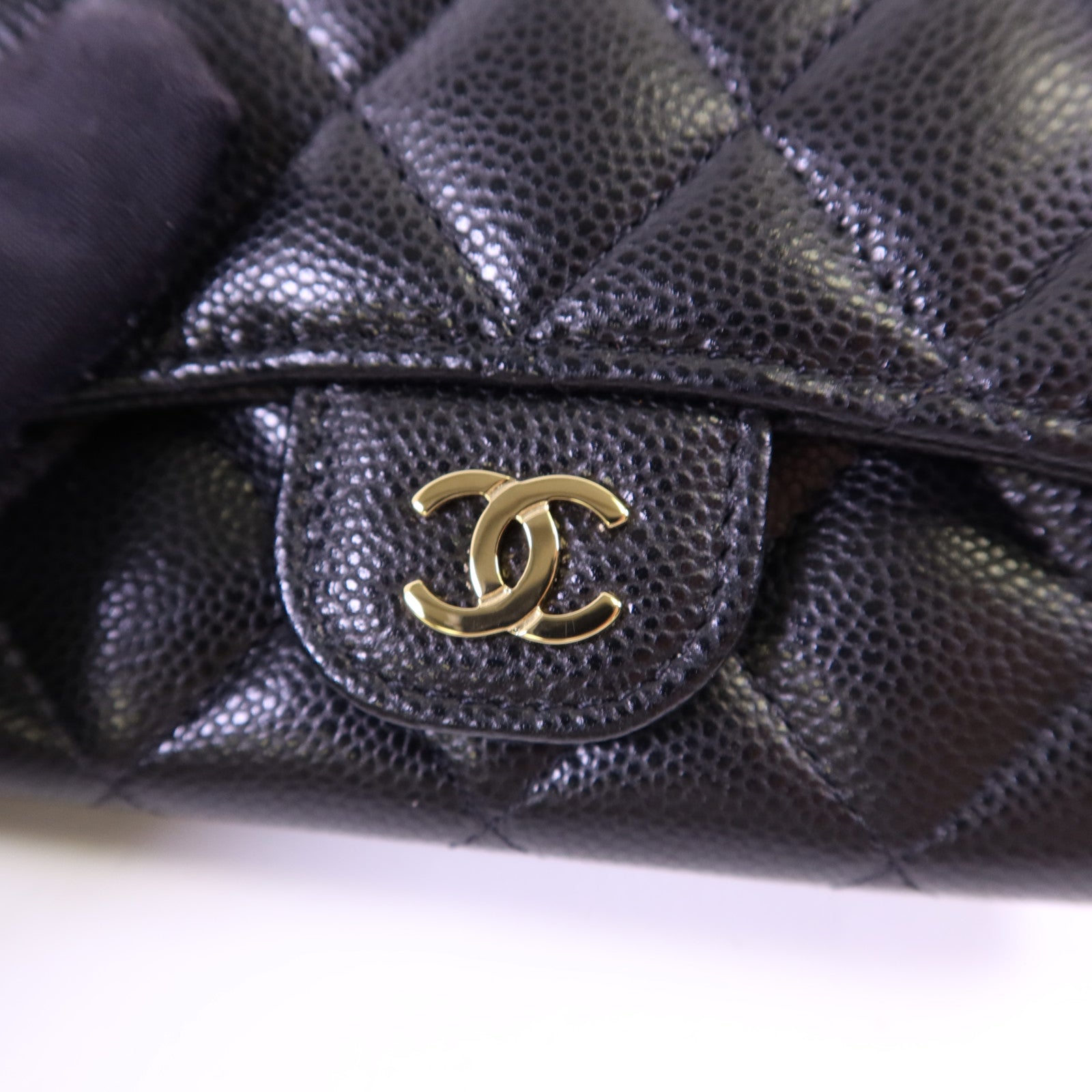 CHANEL 牛皮皮革Card Case金扣卡片套