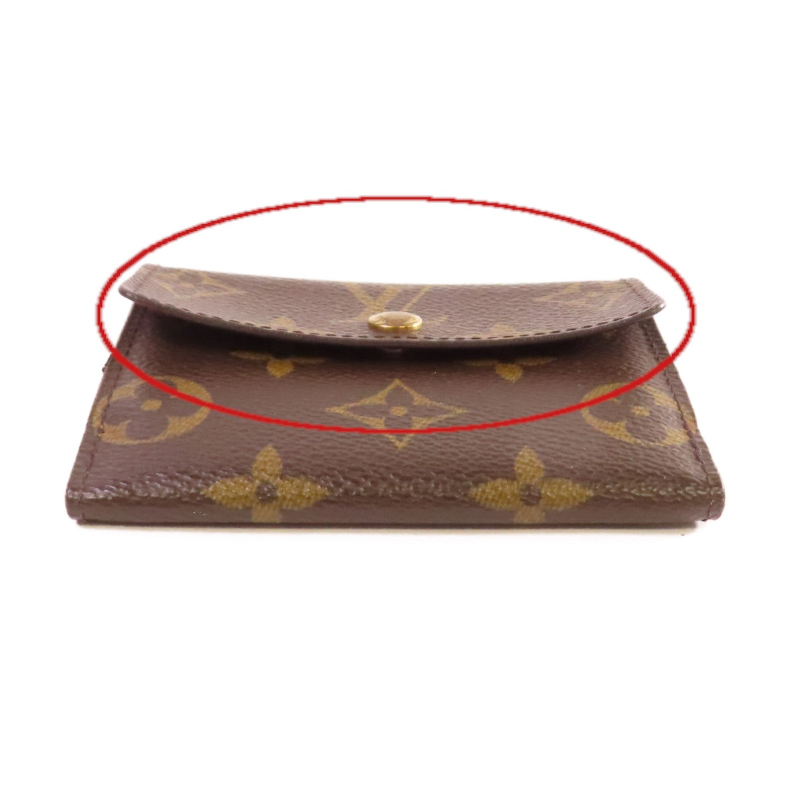LOUIS VUITTON 【激減優惠】Monogram Card Case金扣零錢卡套啡色
