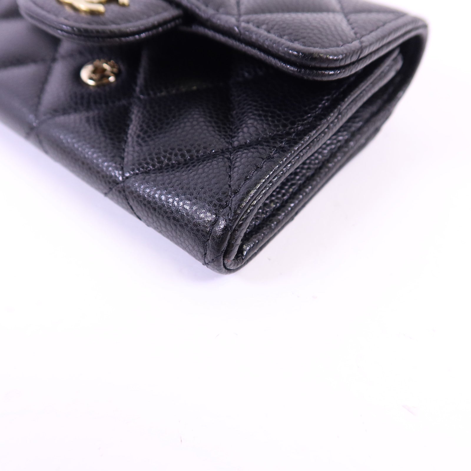 CHANEL 牛皮皮革Card Case金扣卡片套