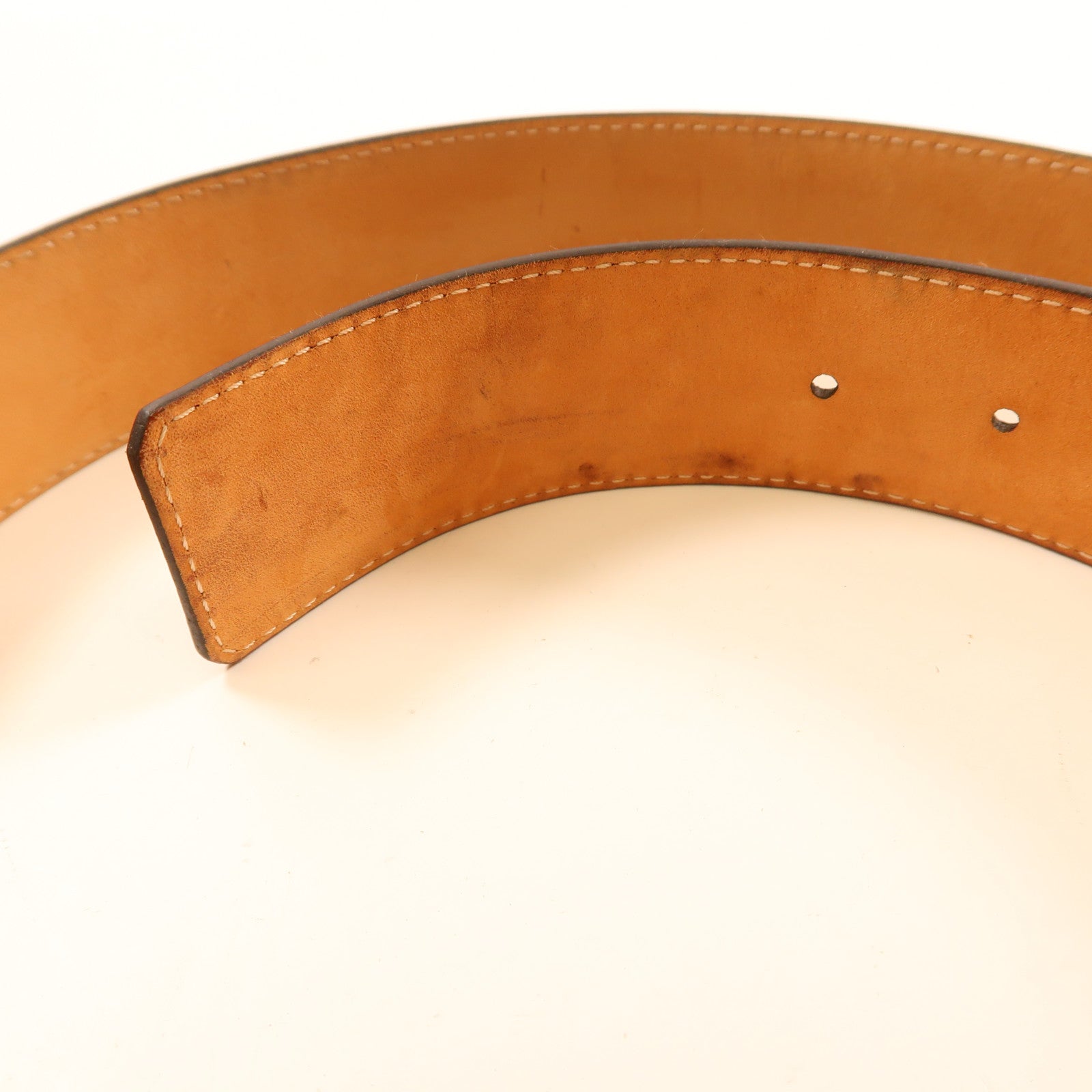 LOUIS VUITTON Monogram Initiales Belt金扣皮帶