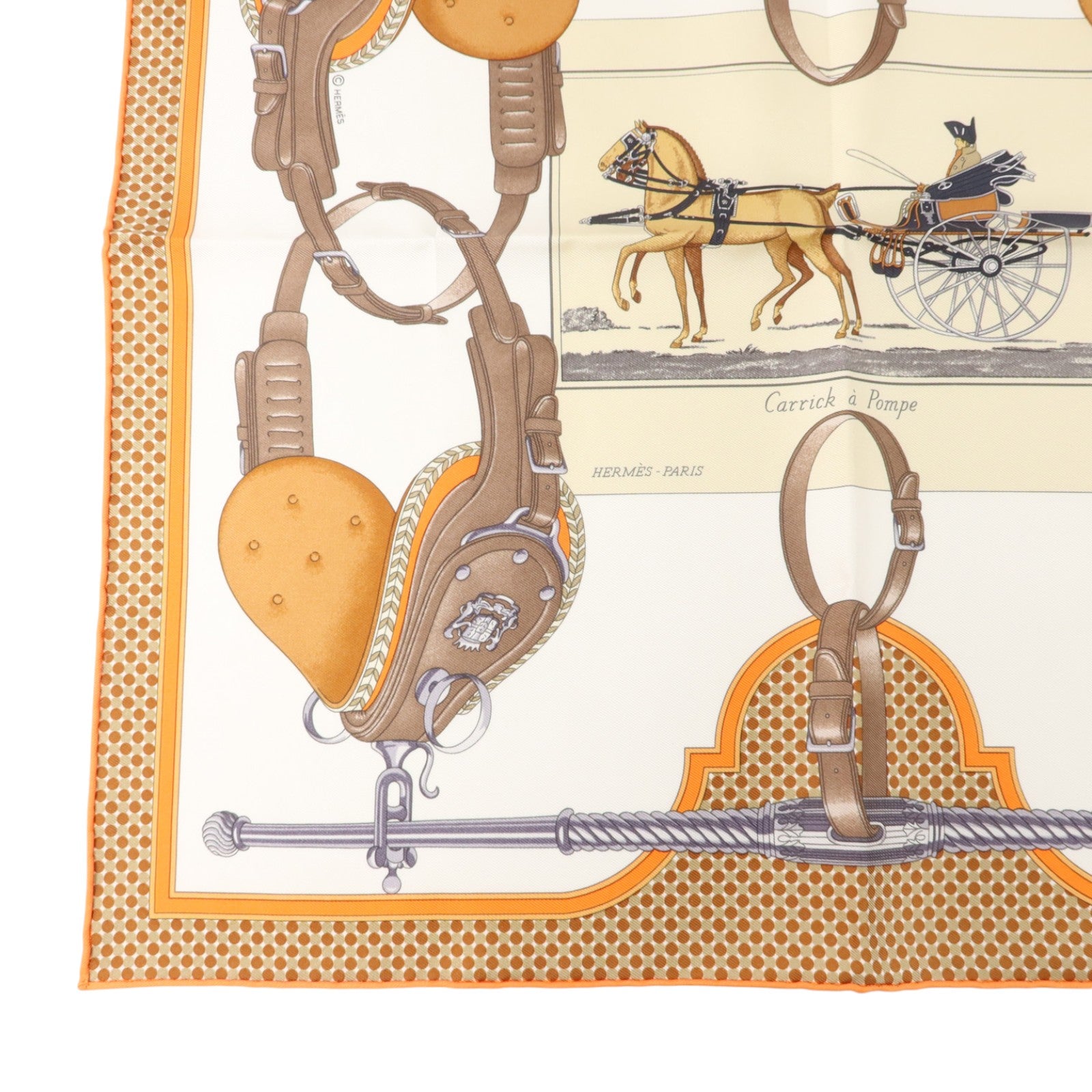 HERMES 絲質Scarf 42x42絲巾