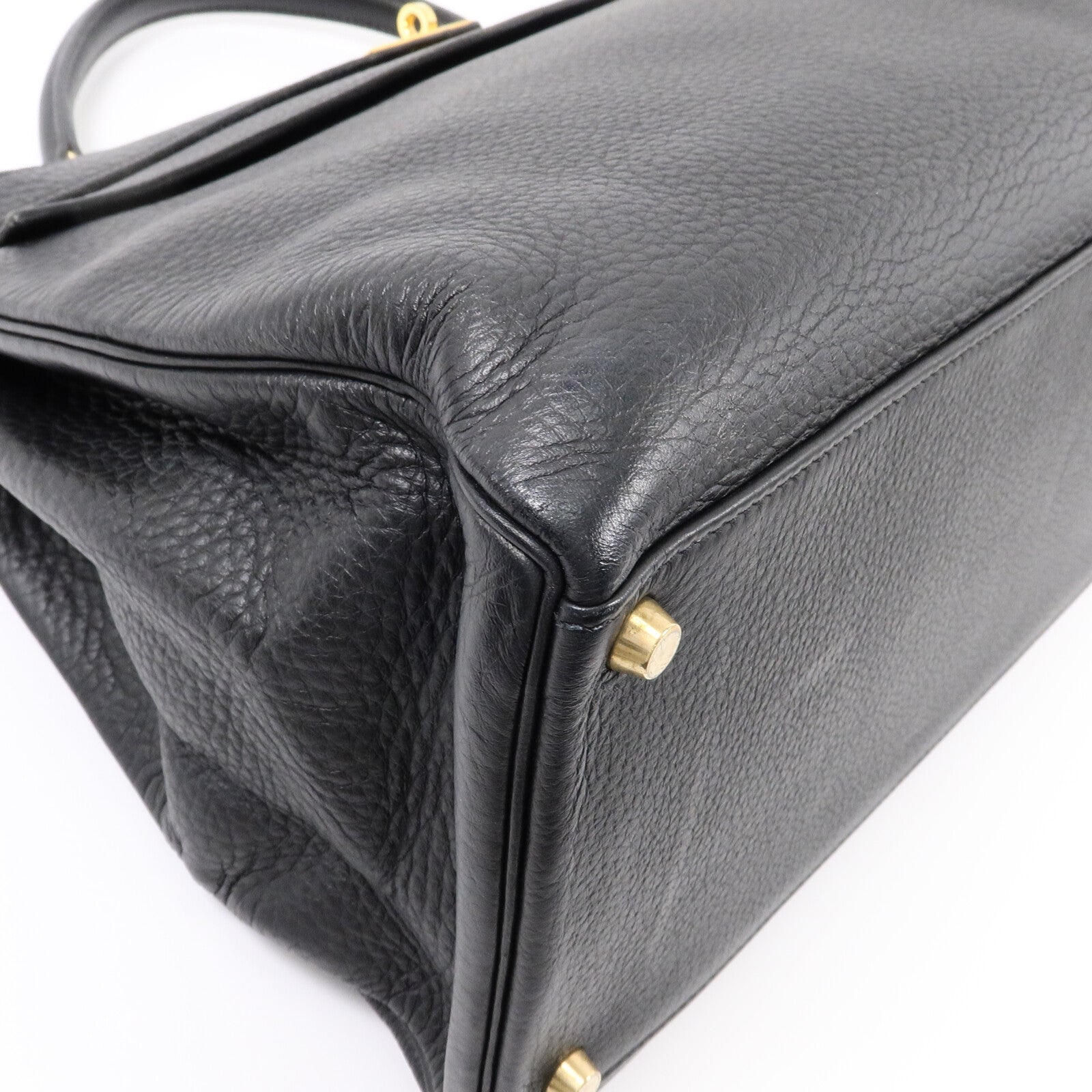 HERMES Togo皮革Kelly40手挽肩背兩用袋Noir