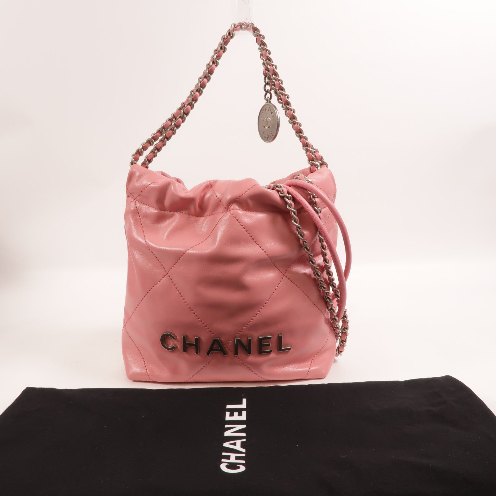 CHANEL 牛皮皮革Chanel 22 Mini手挽肩背兩用袋