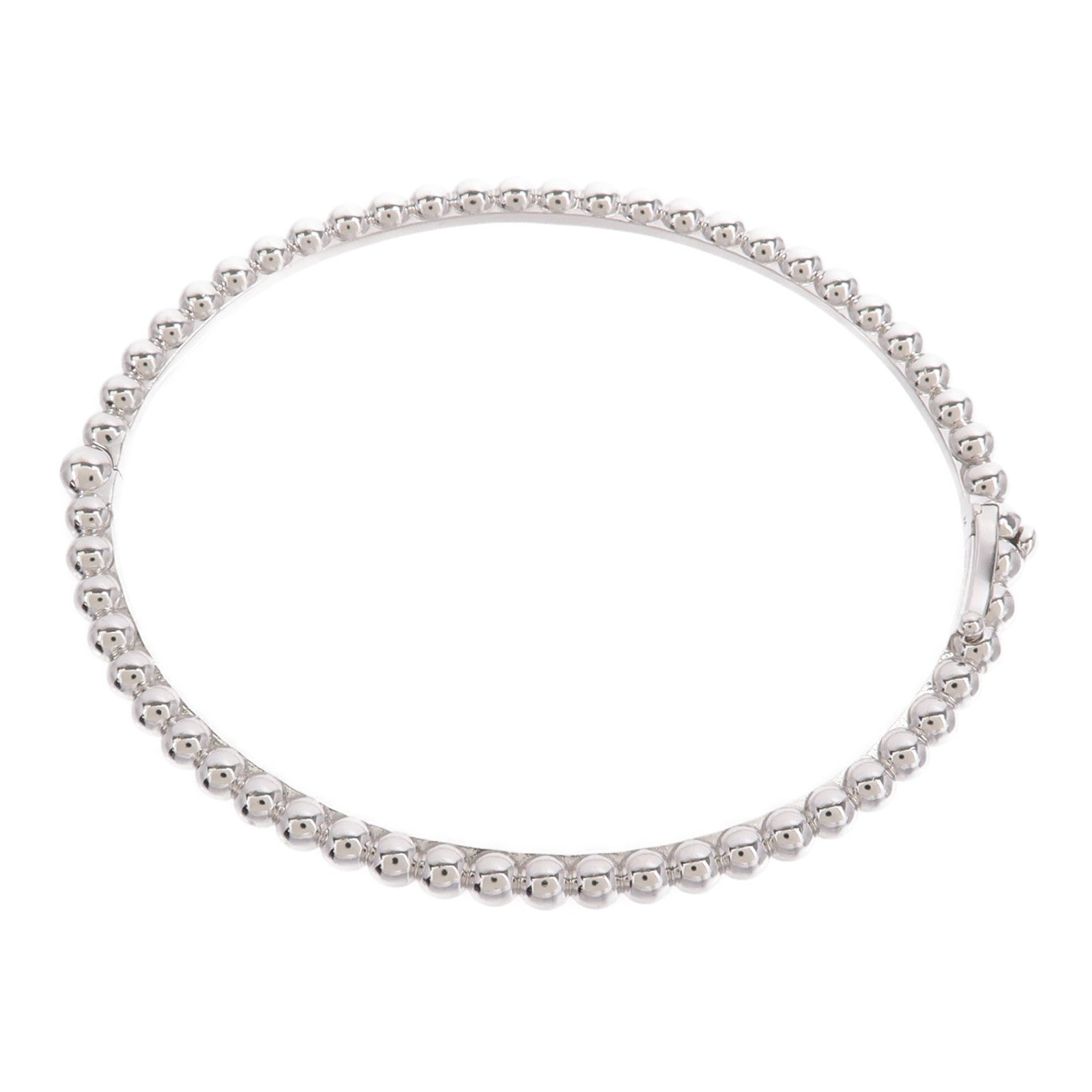 Van Cleef & Arpels 18K白金Perlee Pearls Bangle手鐲