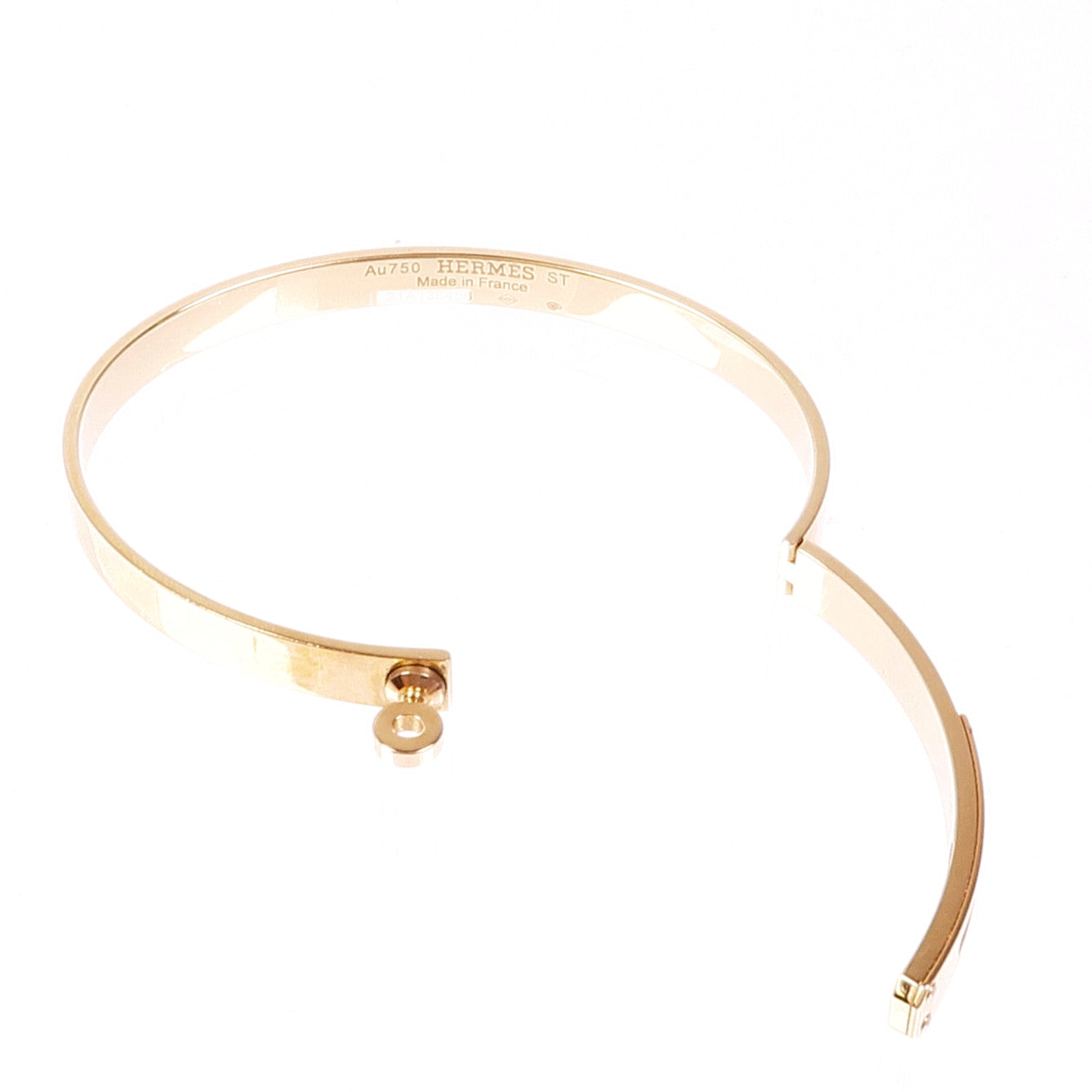 HERMES 18K玫瑰金Kelly Bracelet手鐲