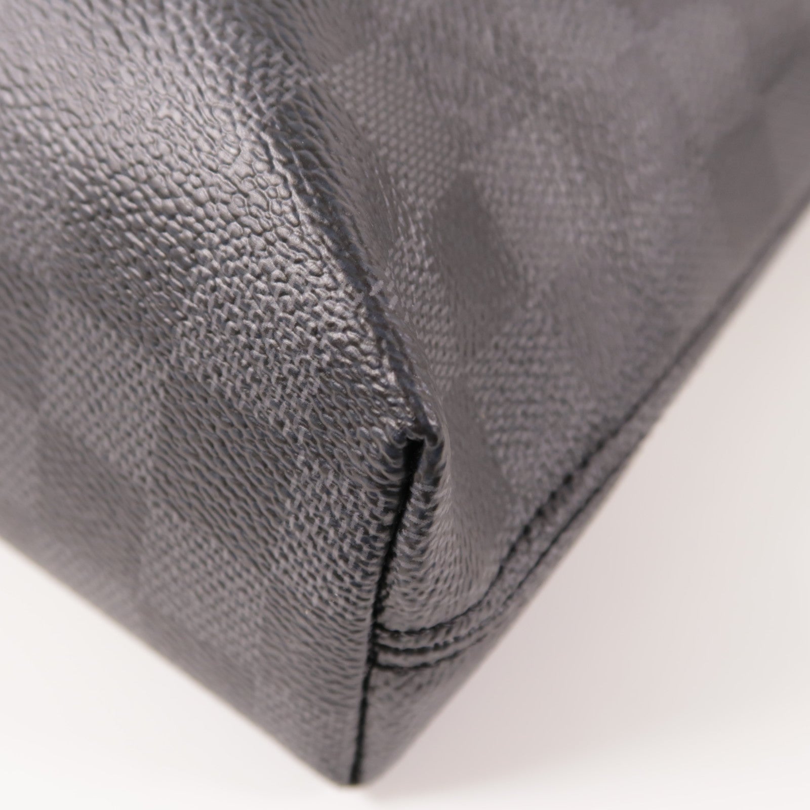 LOUIS VUITTON Damier Graphite Porte-Documents Jour銀扣手挽肩背兩用袋