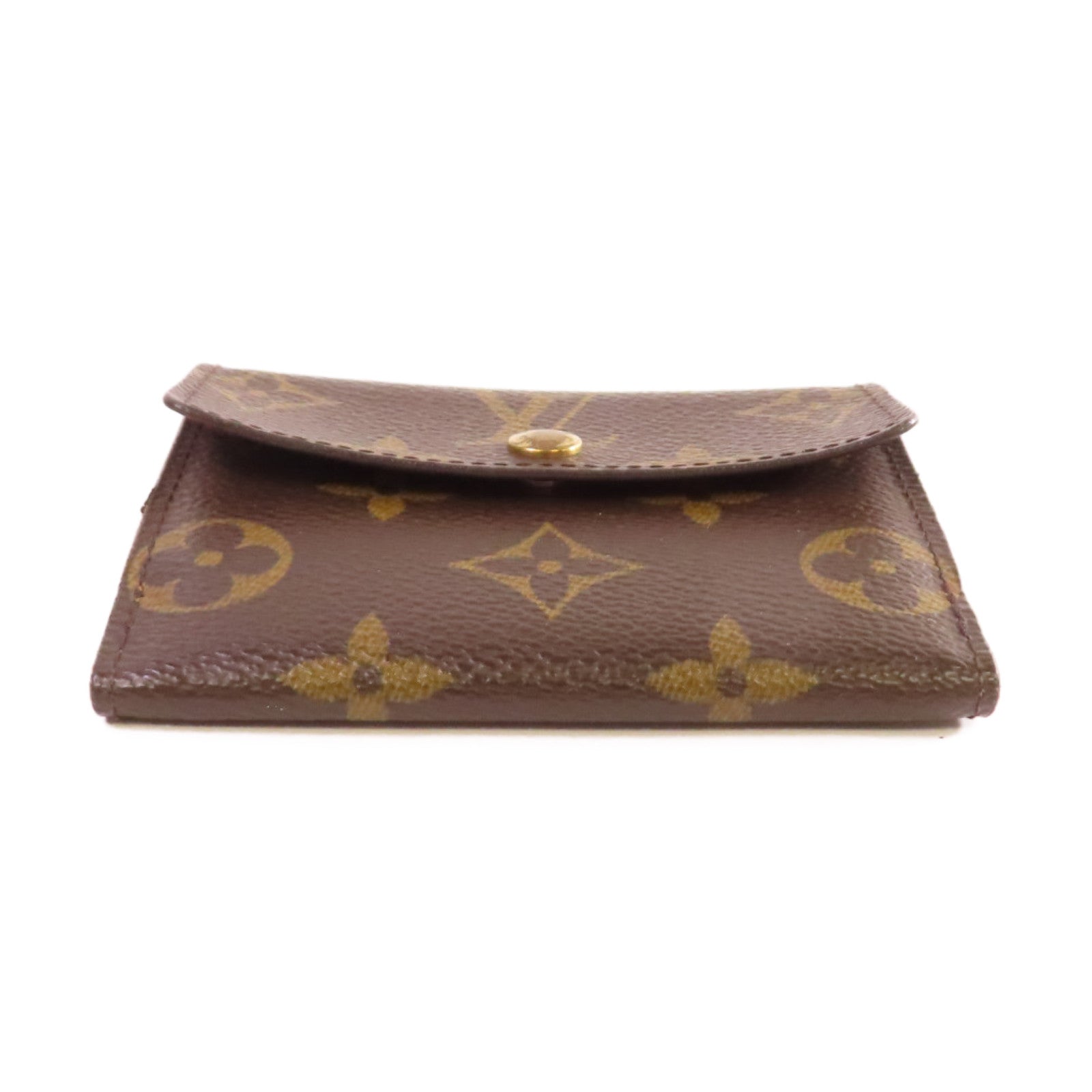 LOUIS VUITTON 【激減優惠】Monogram Card Case金扣零錢卡套啡色