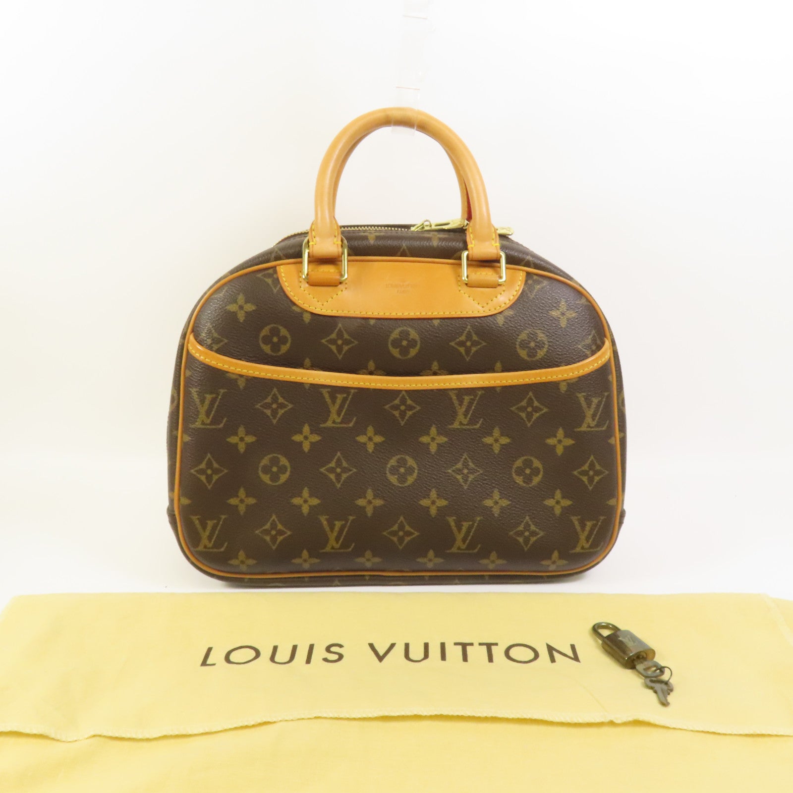 LOUIS VUITTON Monogram Trouville金扣手挽袋