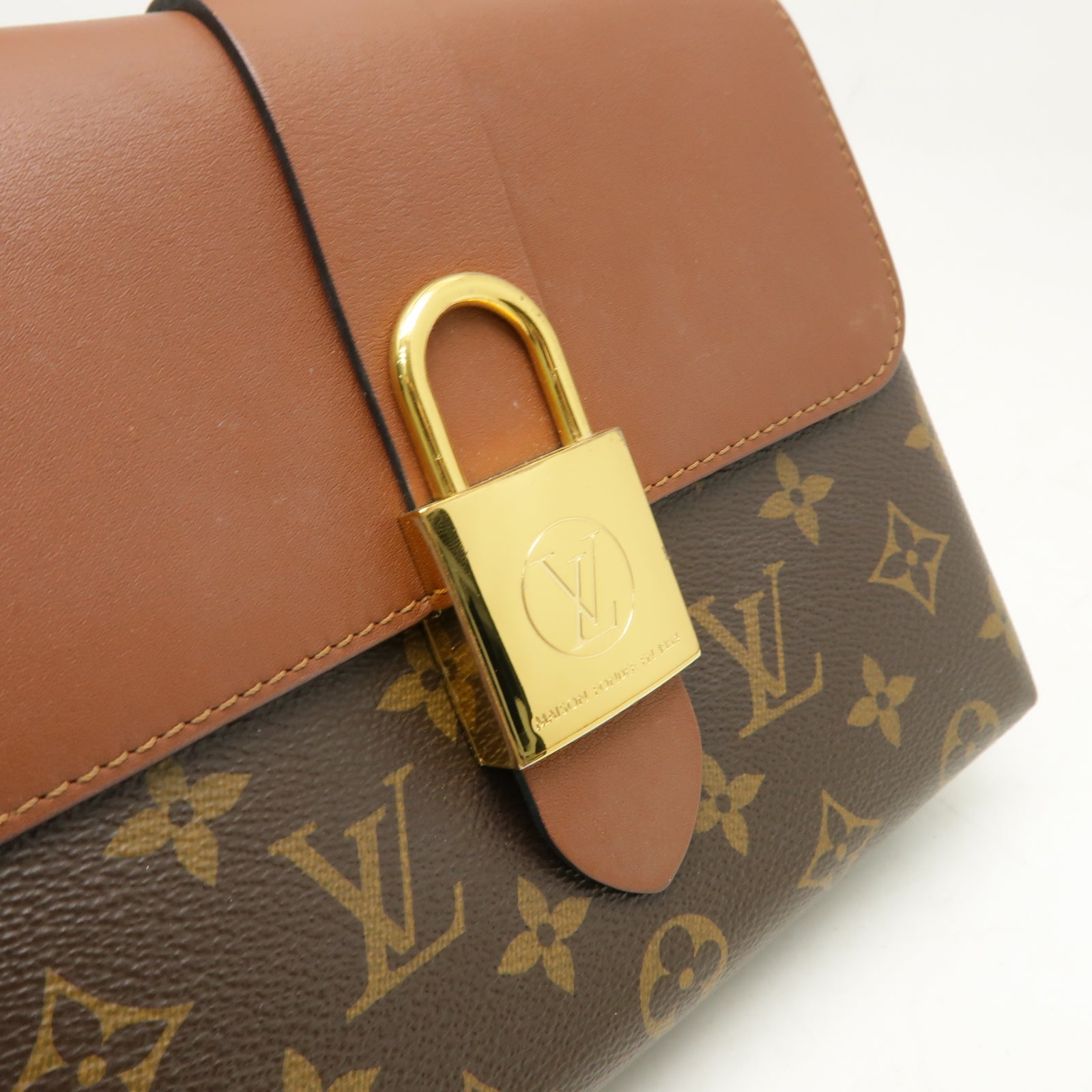 LOUIS VUITTON 【激減優惠】Monogram Locky BB金扣手挽肩背兩用袋棕色