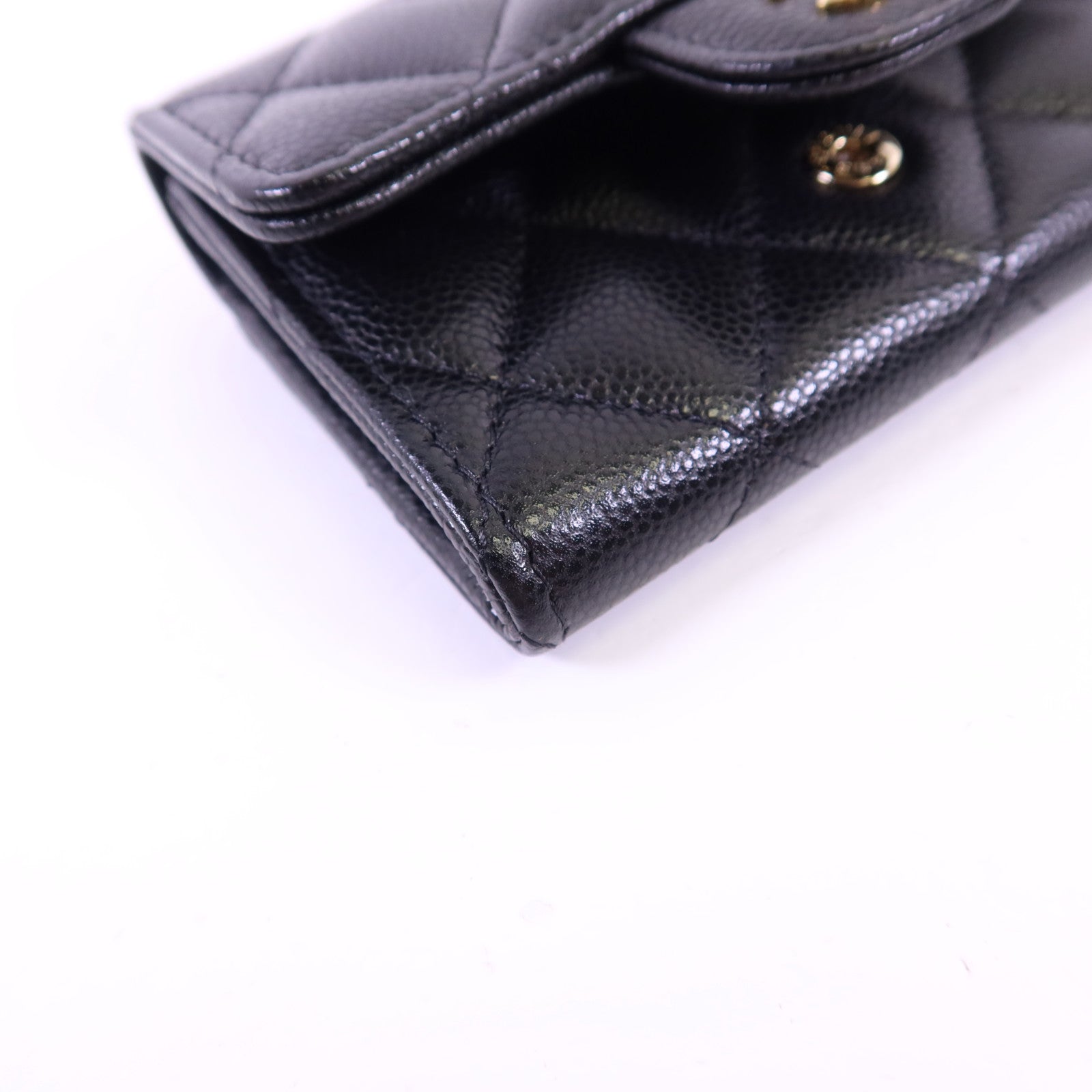 CHANEL 牛皮皮革Card Case金扣卡片套