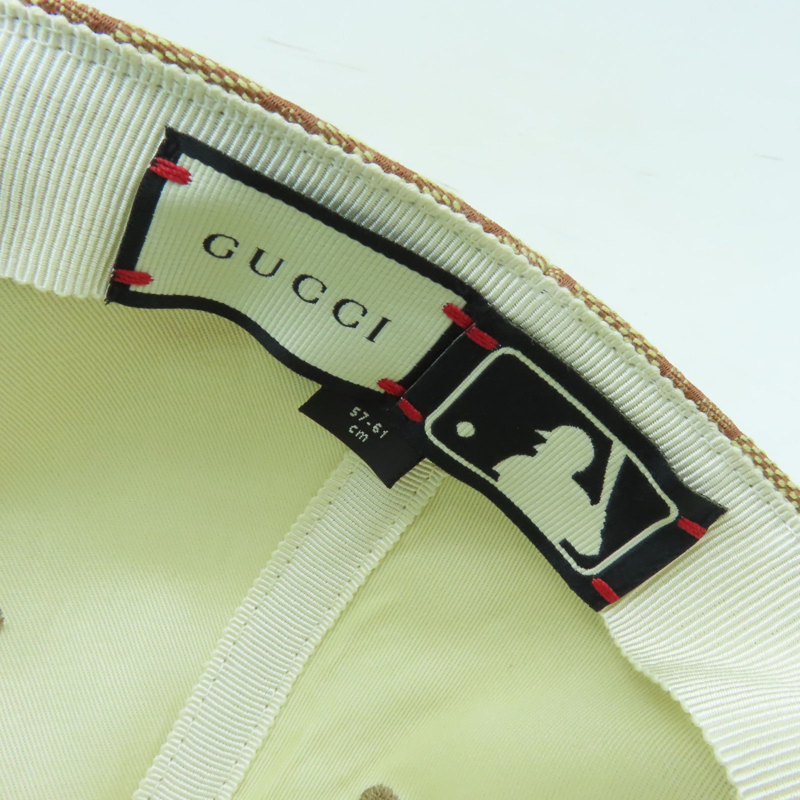 GUCCI 【激減優惠】帆布Baseball Cap帽子棕色粉紅色