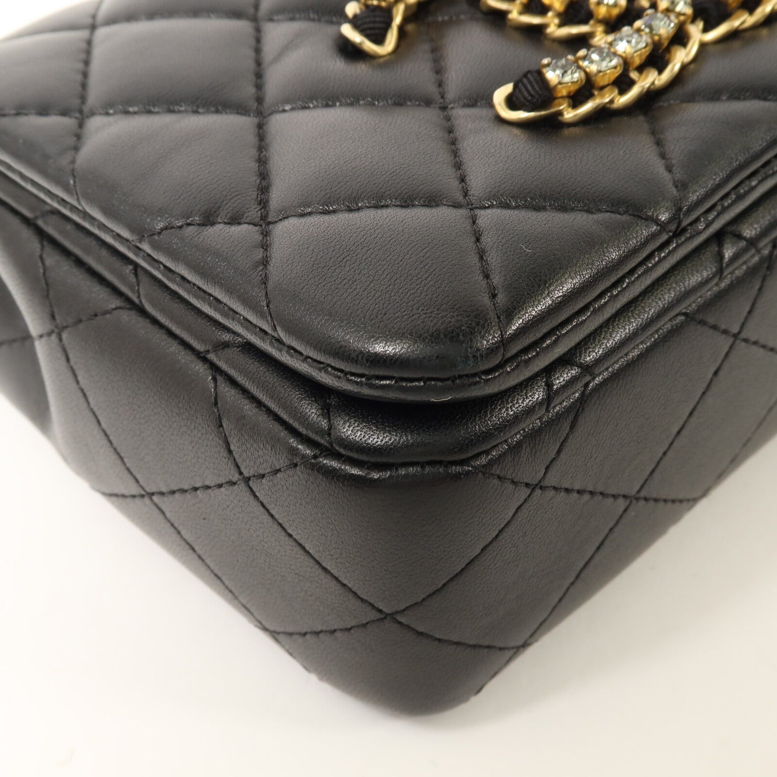 CHANEL 羊皮皮革Seasonal Mini鏈帶肩背袋