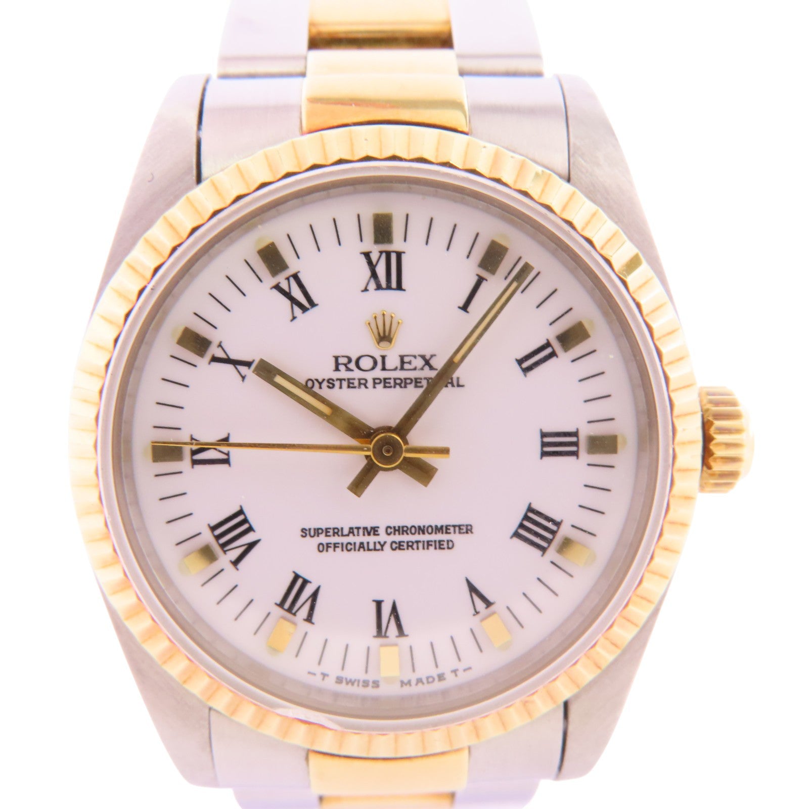 ROLEX Datejust 67513 Automatic Watch 18K Yellow Gold Stainless Steel