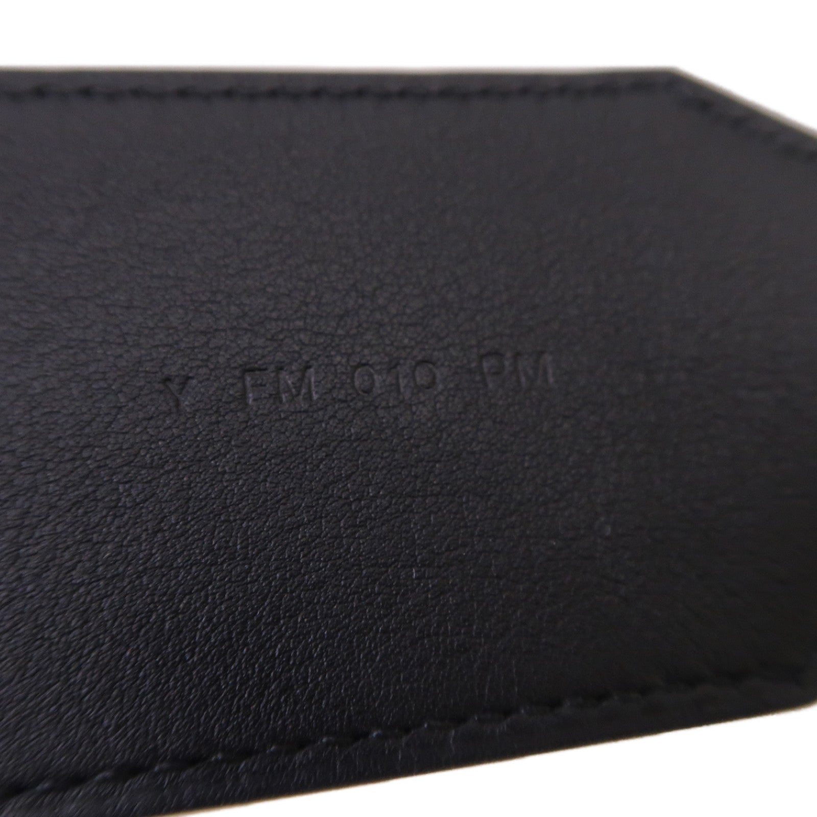 HERMES Swift皮革Kelly Pocket Bag Strap金扣皮帶黑色