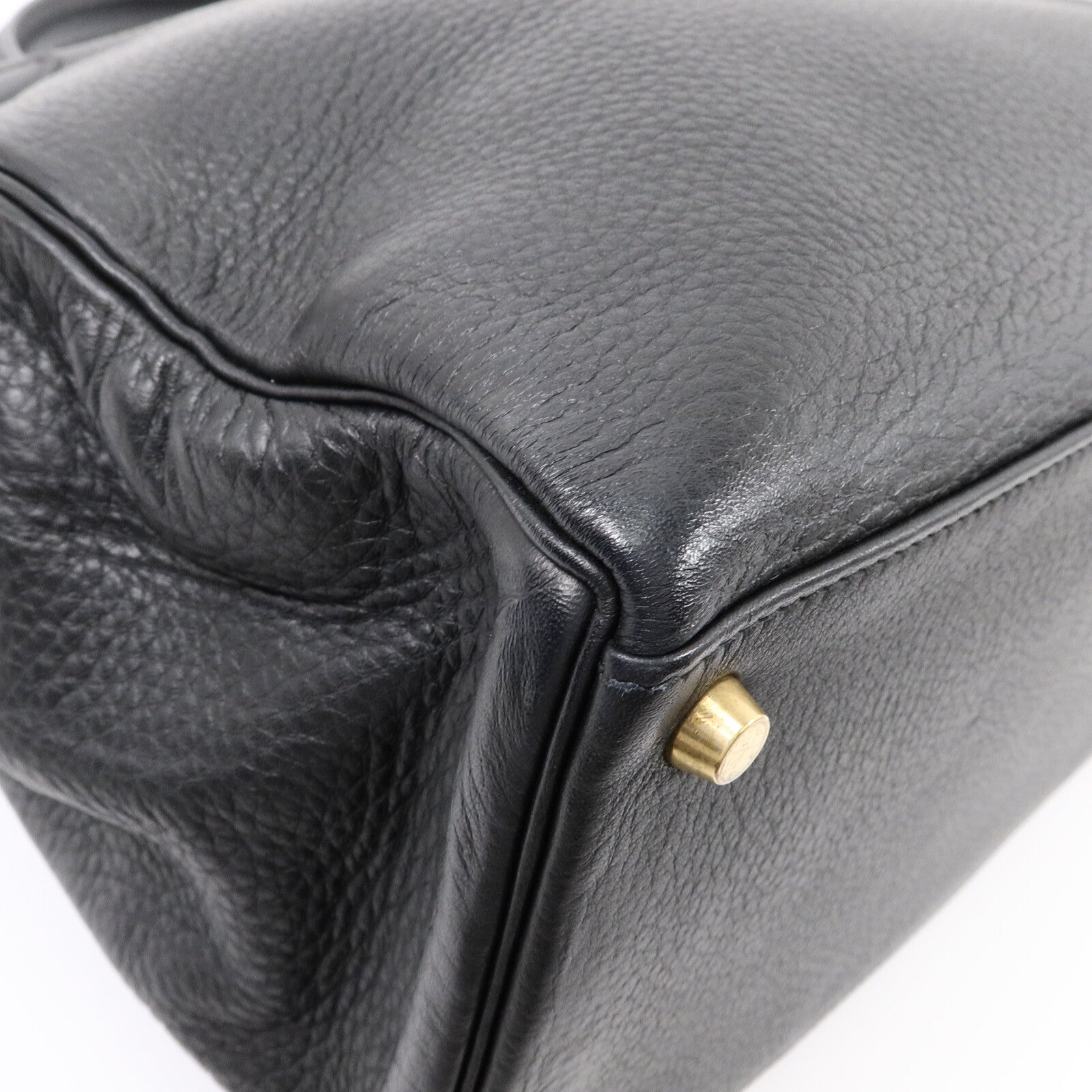 HERMES Togo皮革Kelly40手挽肩背兩用袋Noir