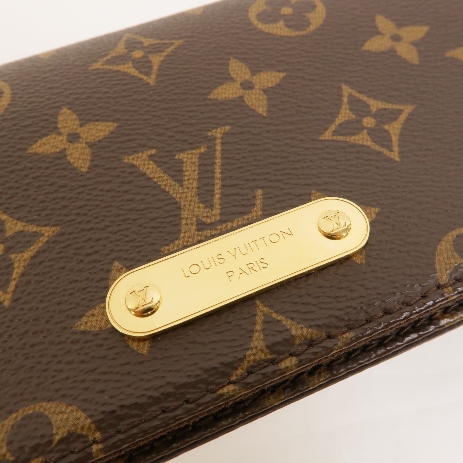 LOUIS VUITTON Monogram Wallet On Chain Lily金扣鏈帶肩背袋