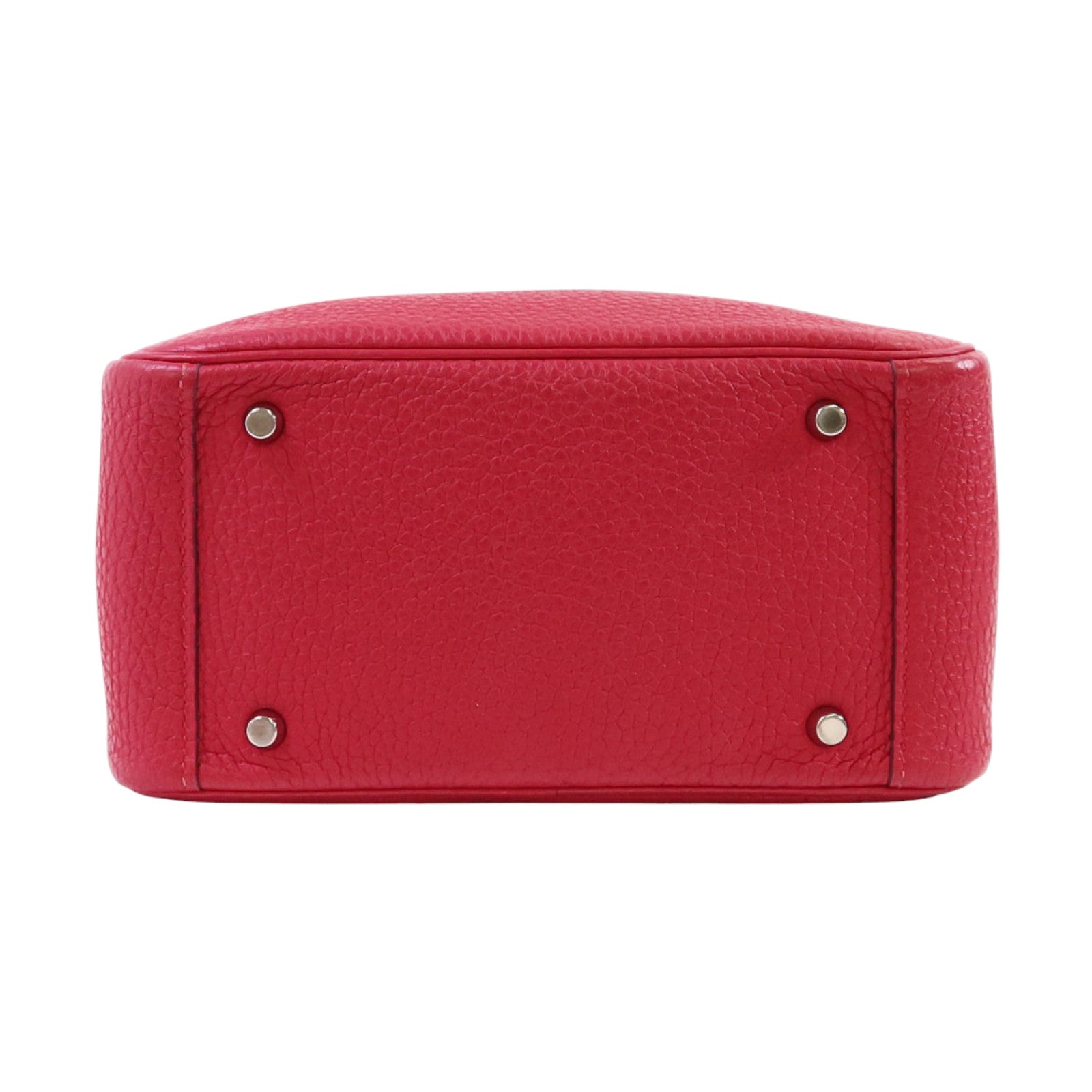 HERMES Togo皮革Mini Lindy銀扣肩背袋