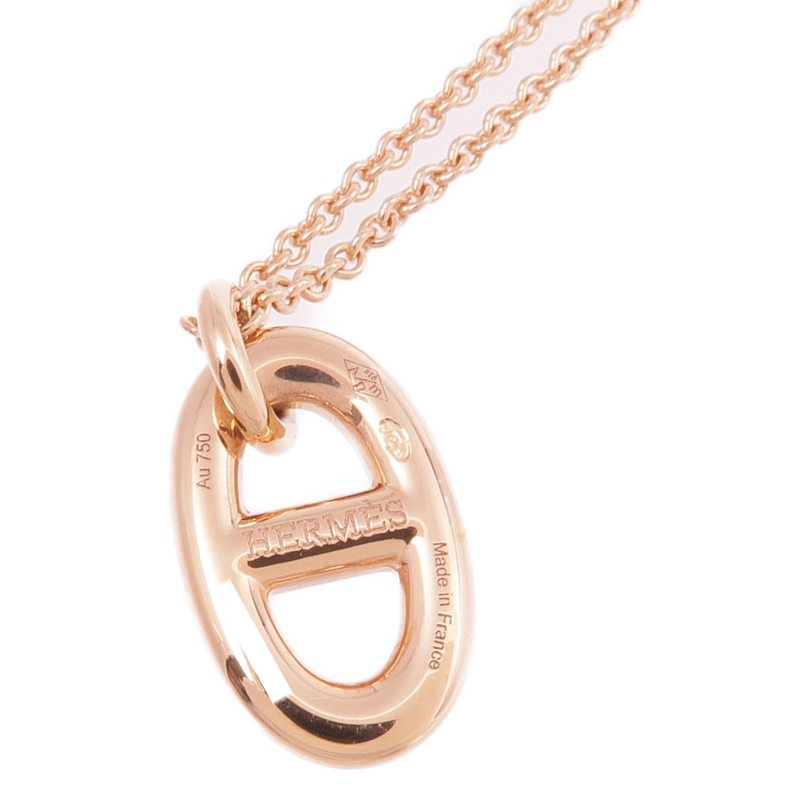 HERMES 18K玫瑰金Farandole Pendant項鍊
