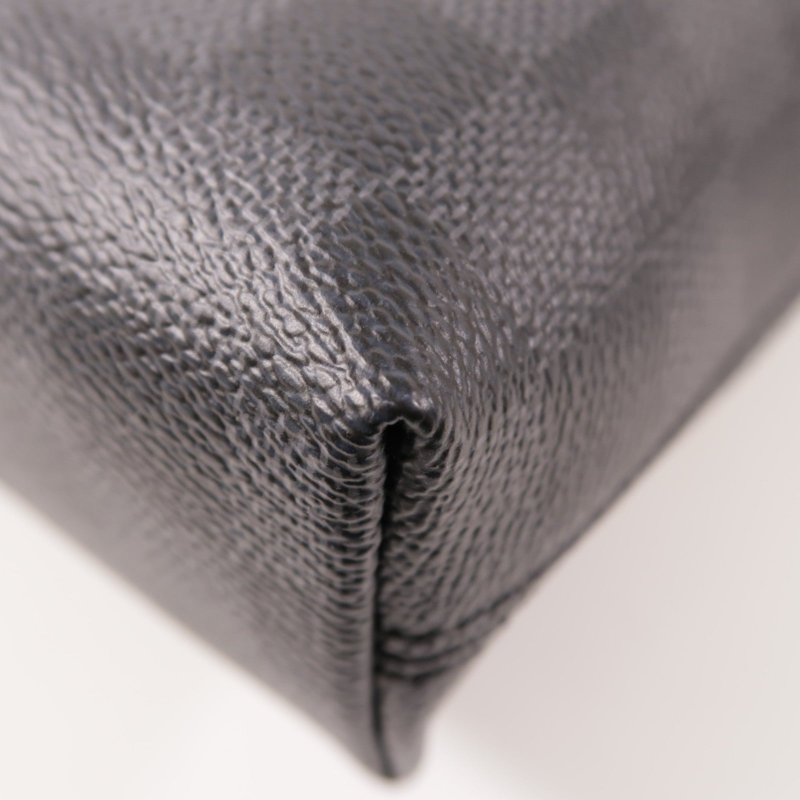 LOUIS VUITTON Damier Graphite Porte-Documents Jour銀扣手挽肩背兩用袋