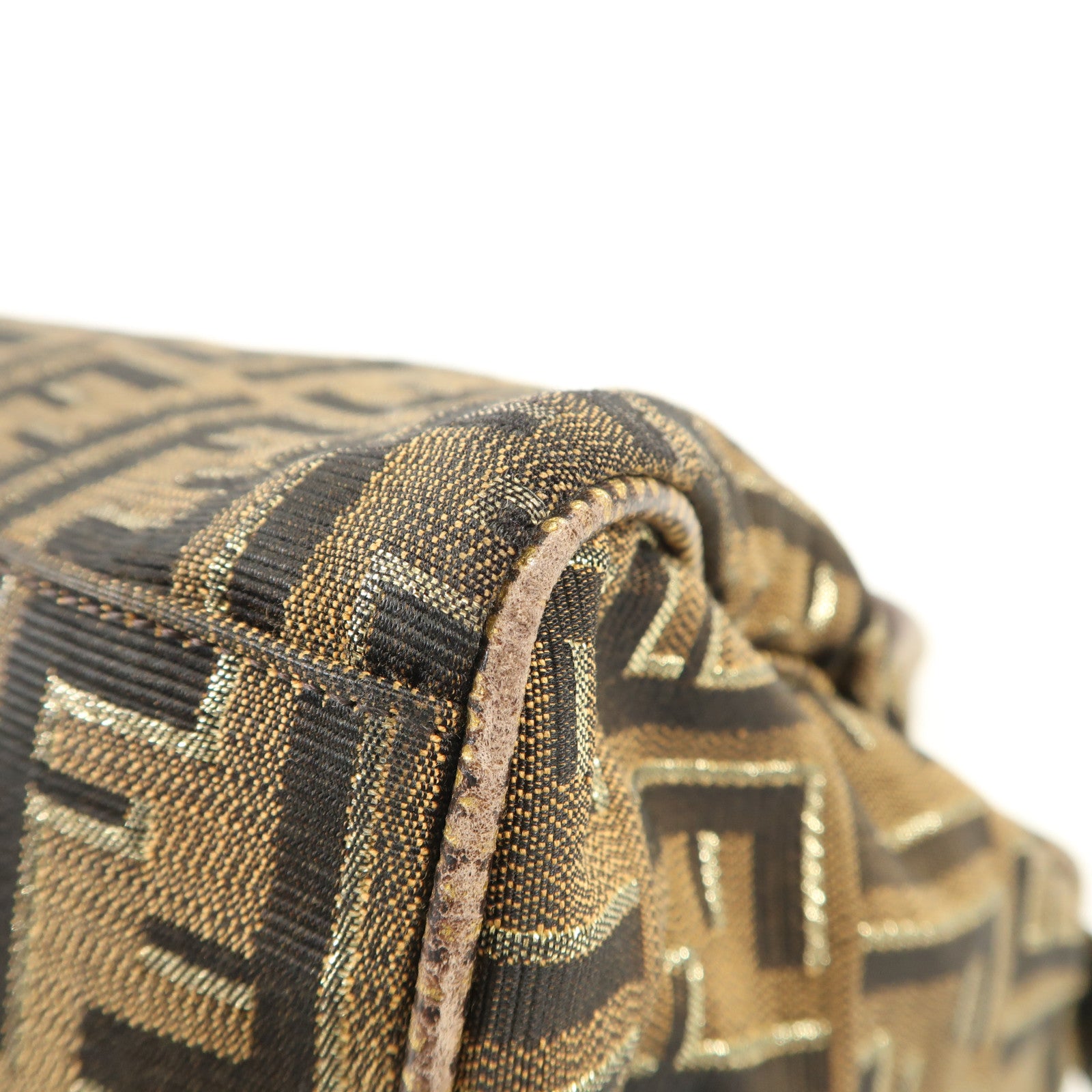 FENDI 帆布Shoulder Bag金扣肩背袋