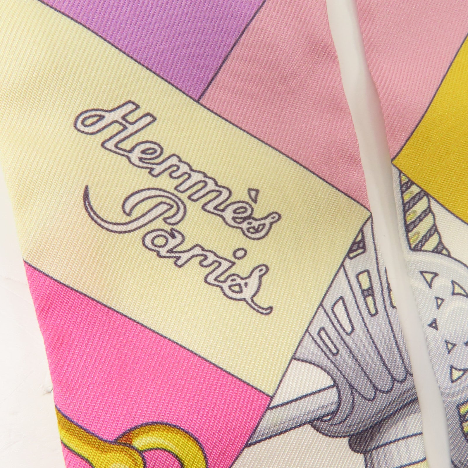 HERMES 絲質Twilly絲巾