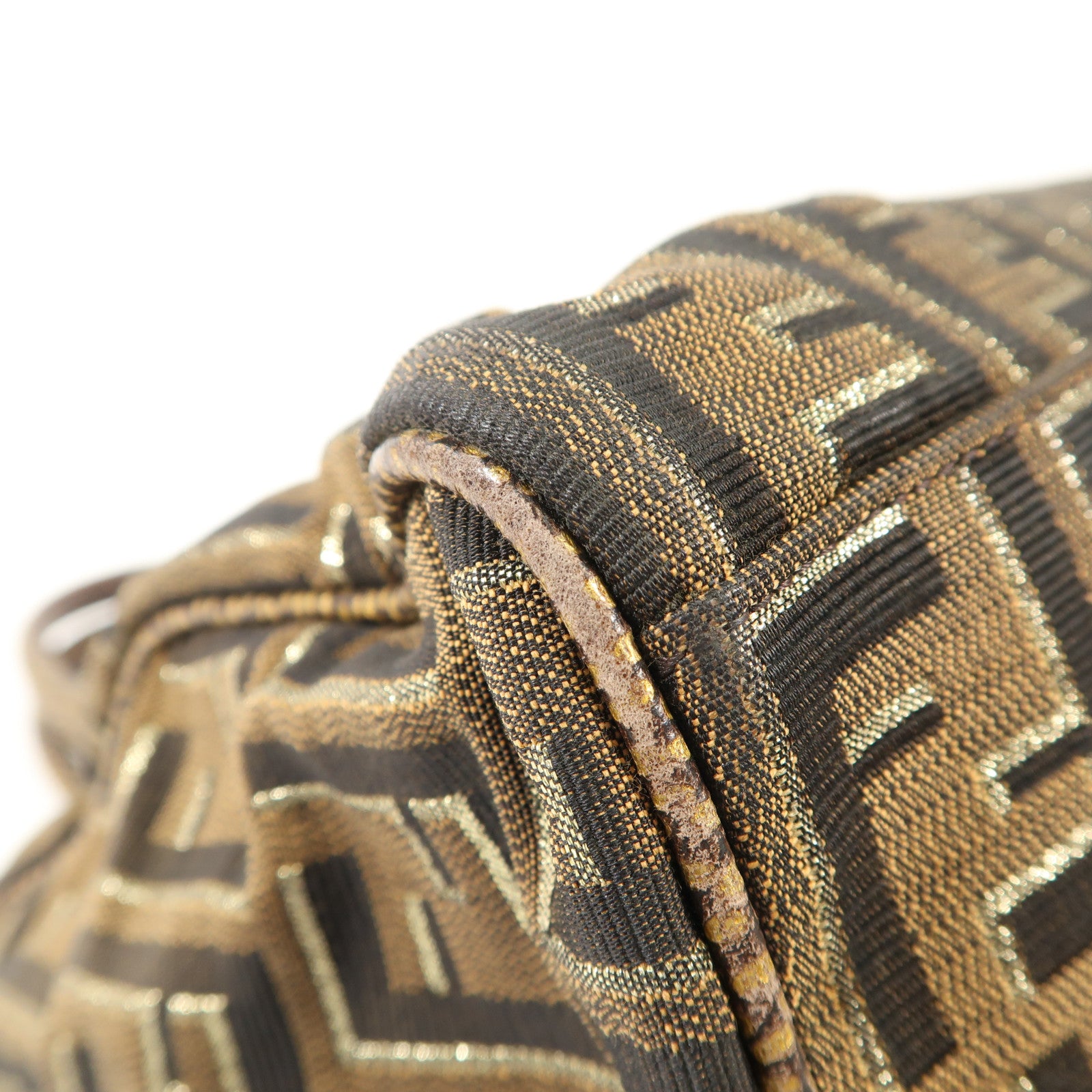 FENDI 帆布Shoulder Bag金扣肩背袋