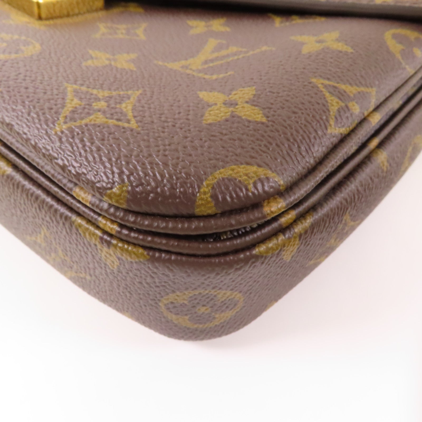 LOUIS VUITTON Monogram Pochette Metis MM金扣手挽肩背兩用袋棕色