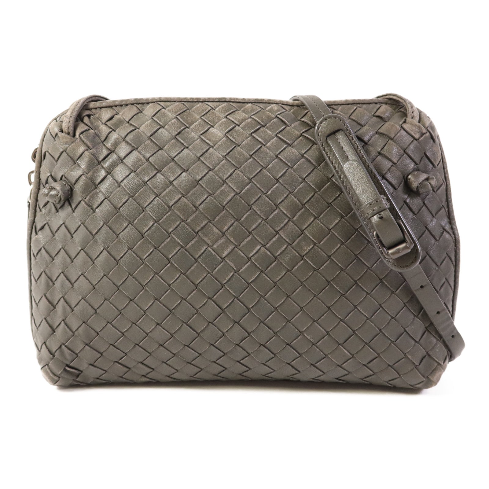 BOTTEGA VENETA 【激減優惠】羊皮皮革Shoulder Bag銀扣肩背袋