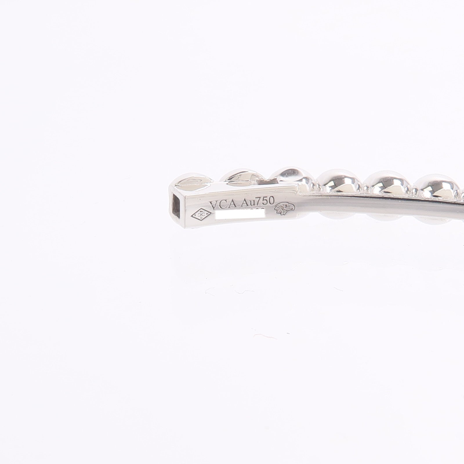 Van Cleef & Arpels 18K白金Perlee Pearls Bangle手鐲