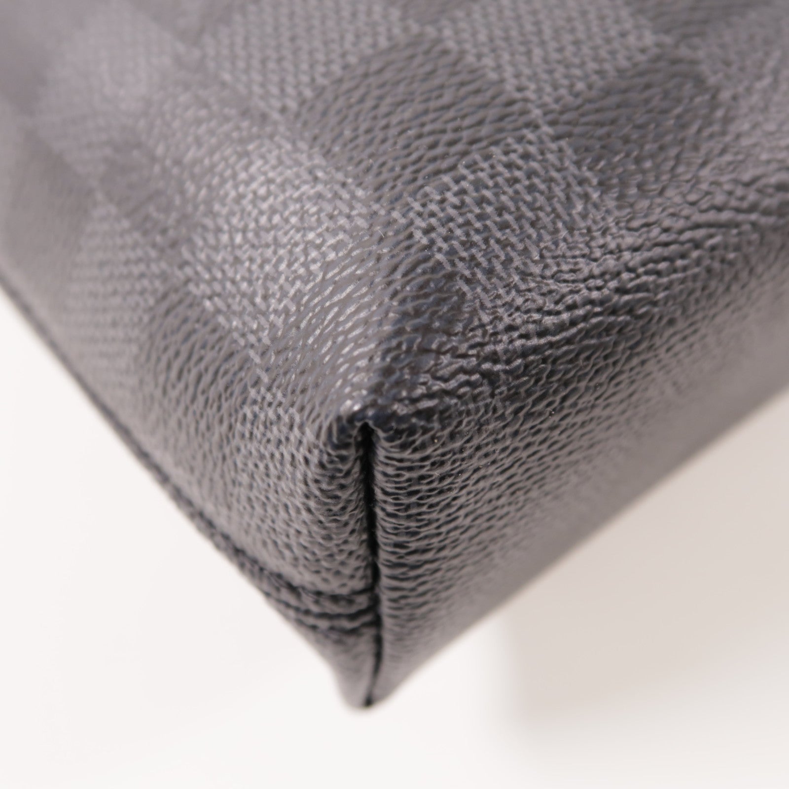LOUIS VUITTON Damier Graphite Porte-Documents Jour銀扣手挽肩背兩用袋