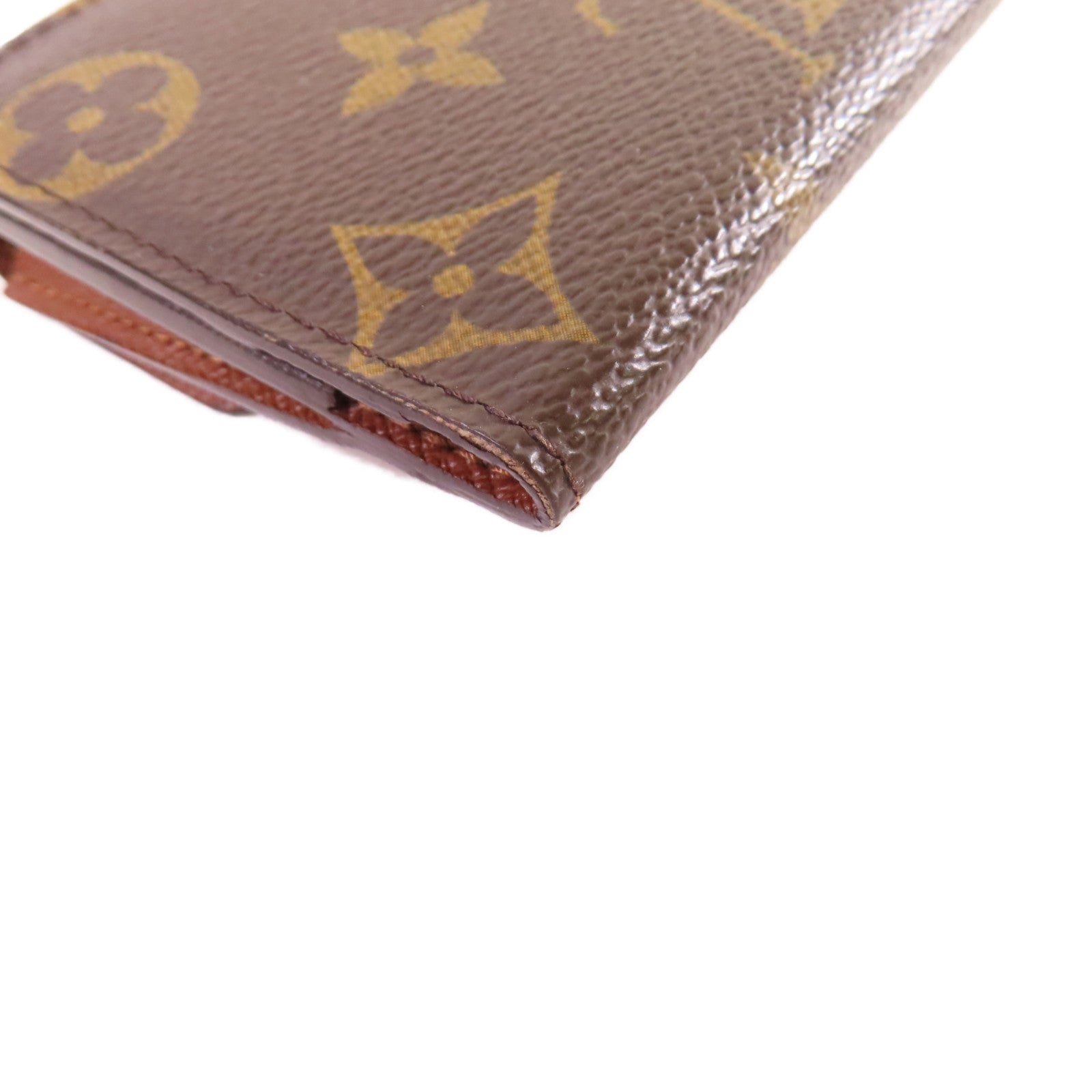 LOUIS VUITTON 【激減優惠】Monogram Card Case金扣零錢卡套啡色