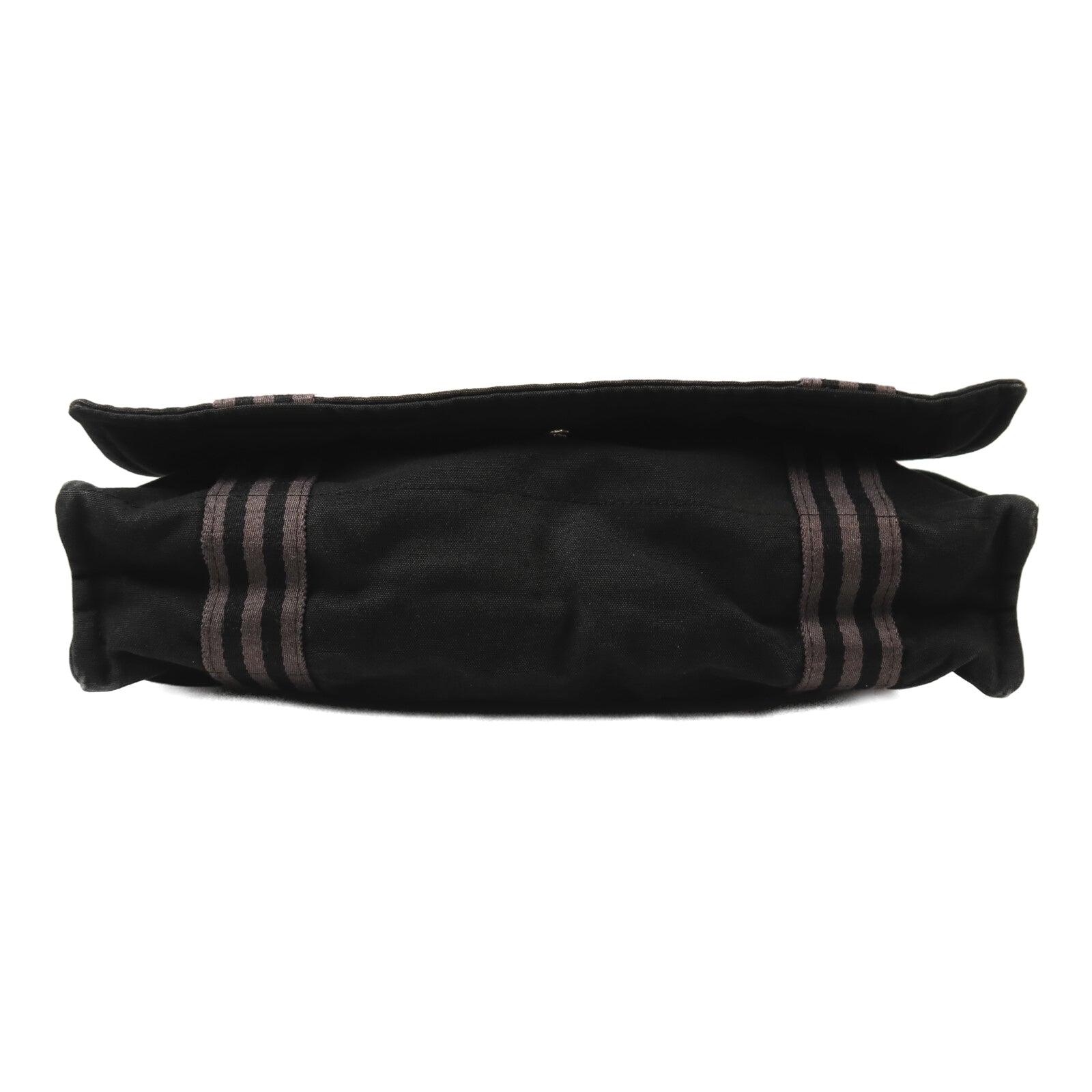 HERMES 帆布Herline Messenger Bag銀扣肩背袋Noir