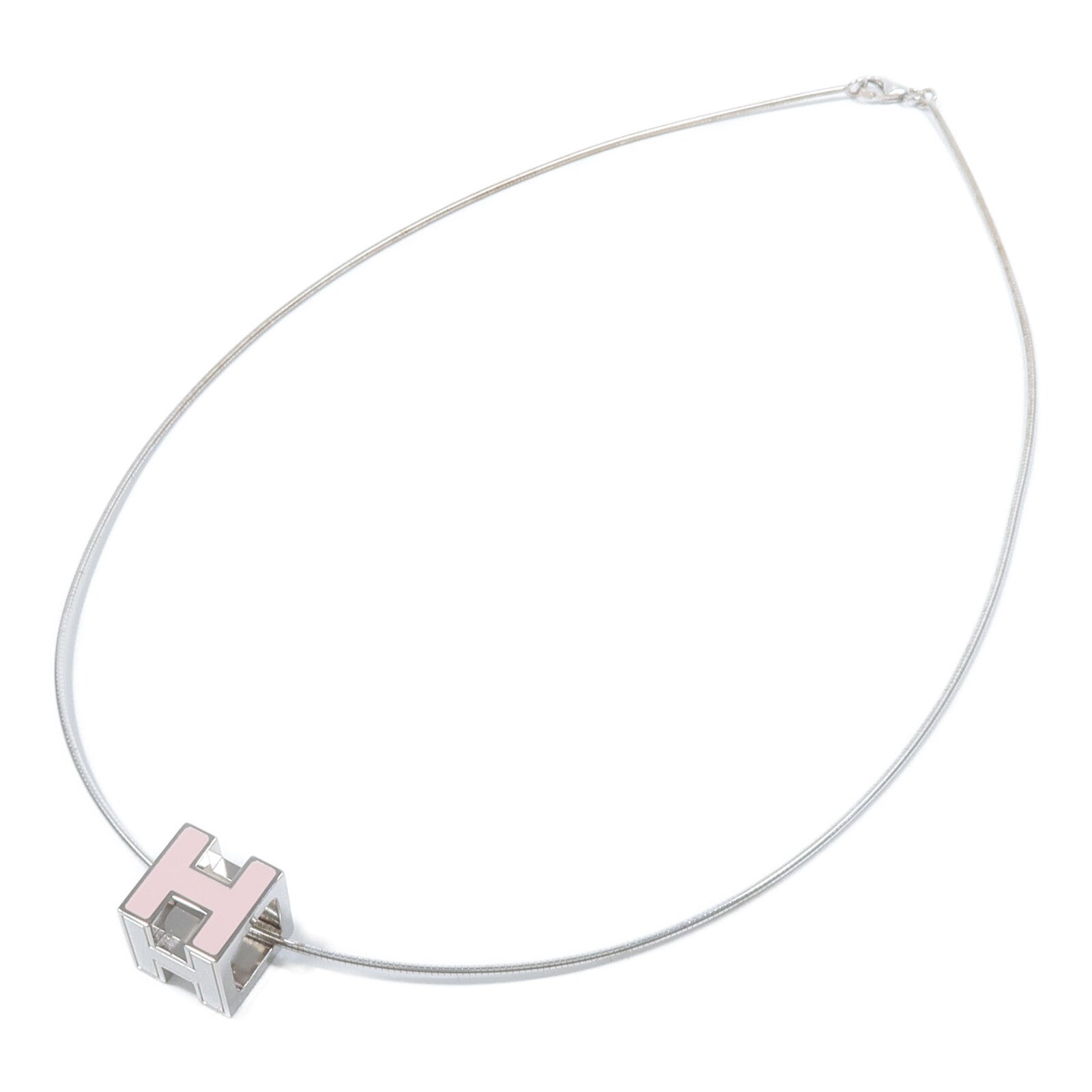 HERMES 金屬Cage D'h Pendant項鍊