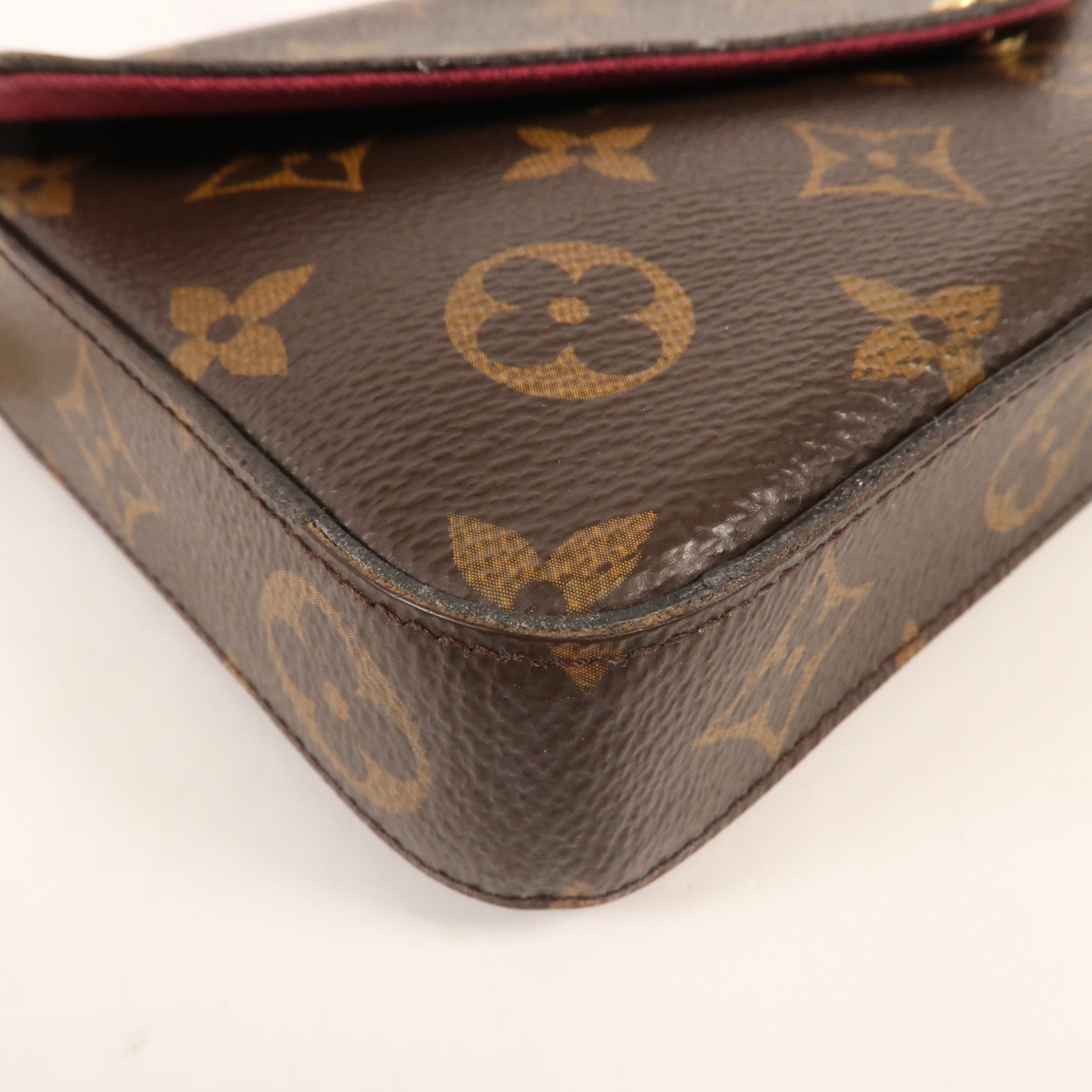 LOUIS VUITTON Monogram Pochette Felicie金扣鏈帶肩背袋