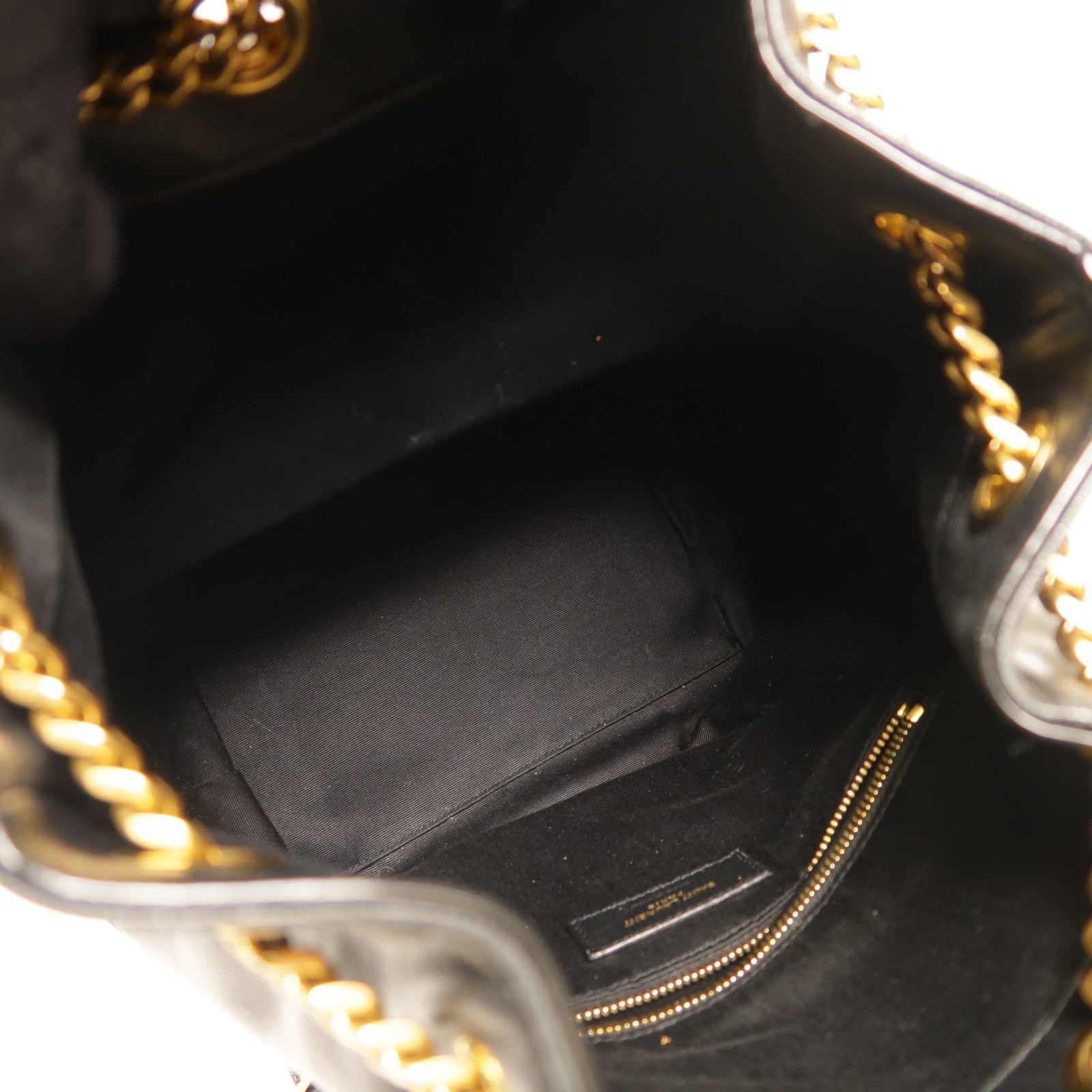 SAINT LAURENT 【激減優惠】羊皮皮革Joe Backpack金扣肩背袋黑色