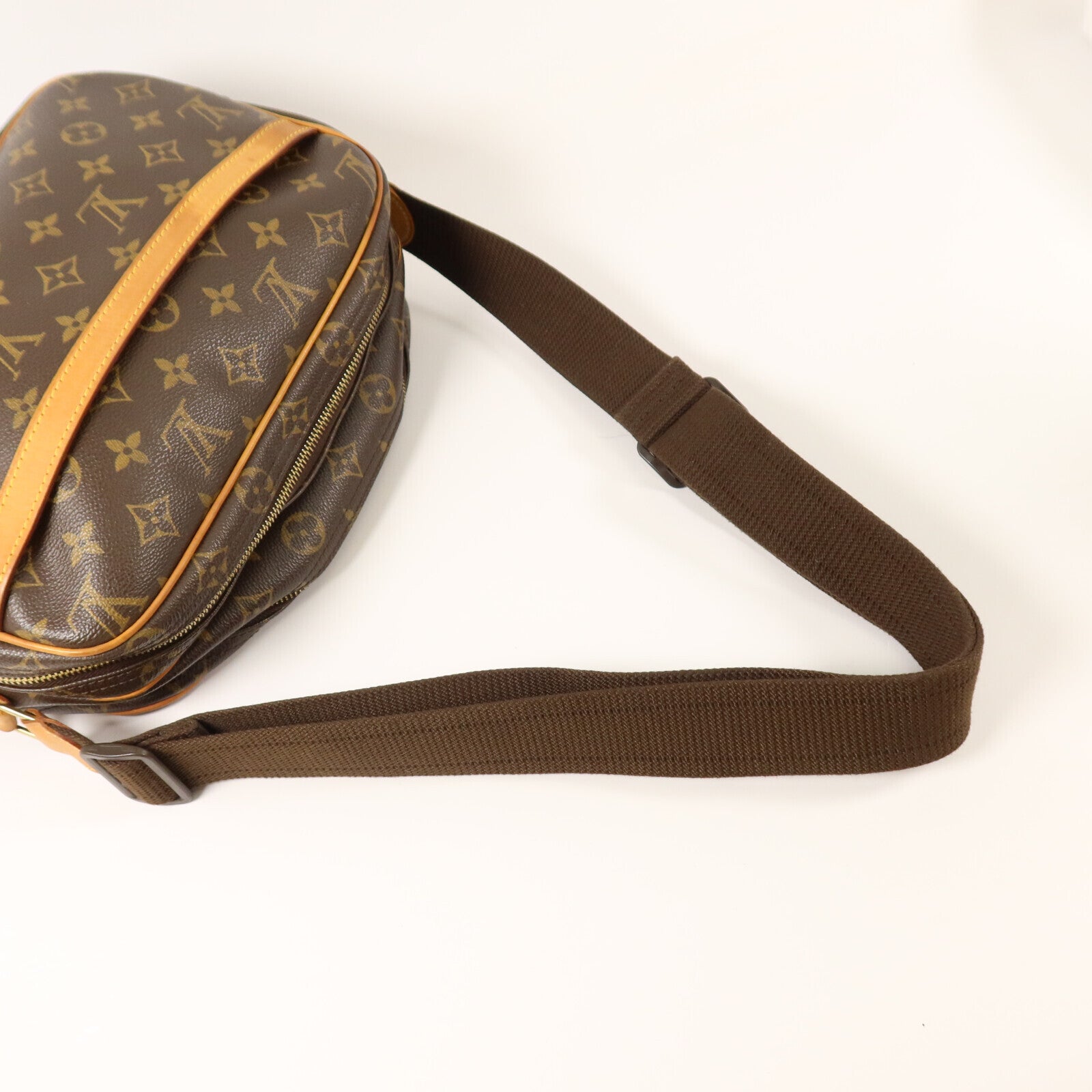 LOUIS VUITTON Monogram Reporter PM金扣肩背袋