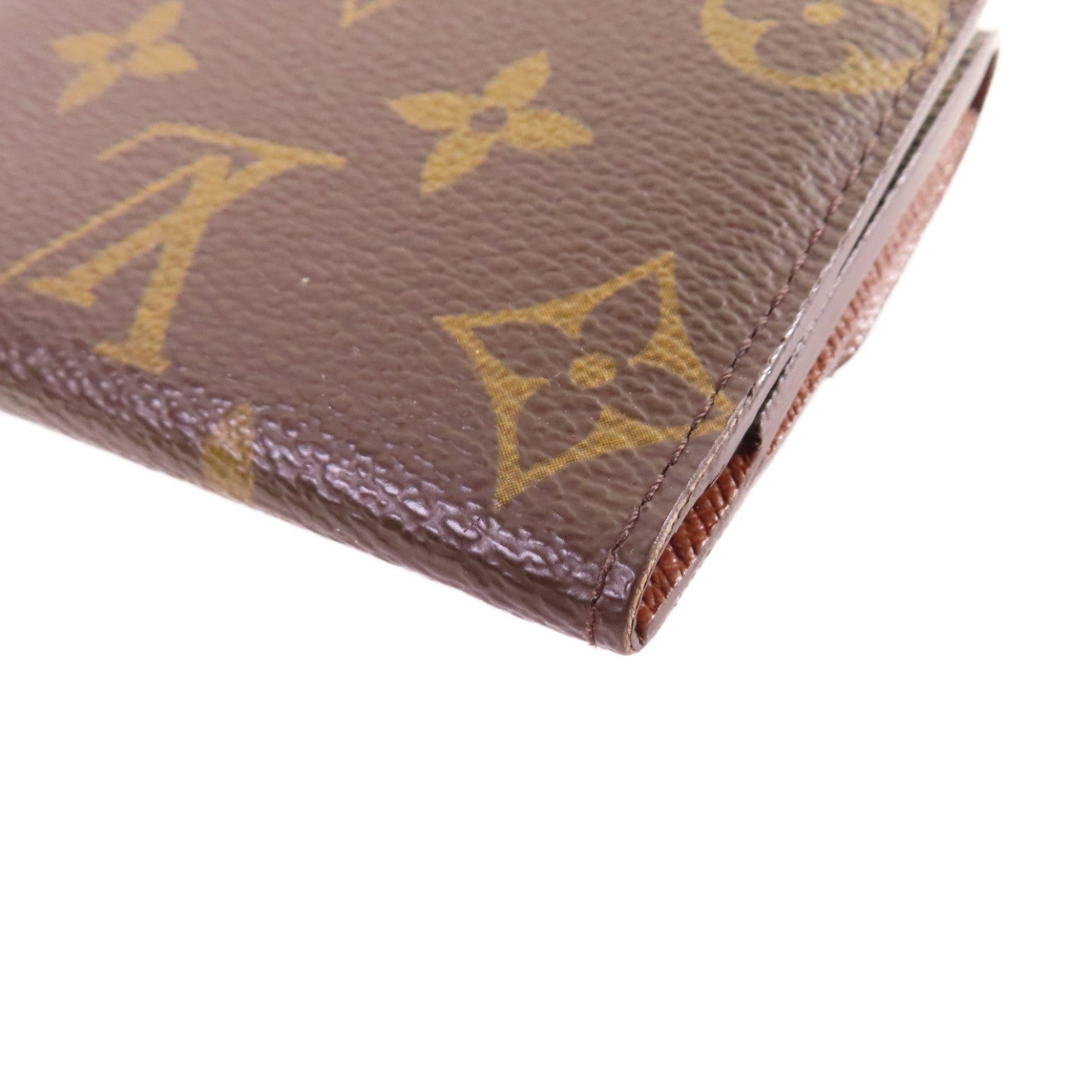 LOUIS VUITTON 【激減優惠】Monogram Card Case金扣零錢卡套啡色