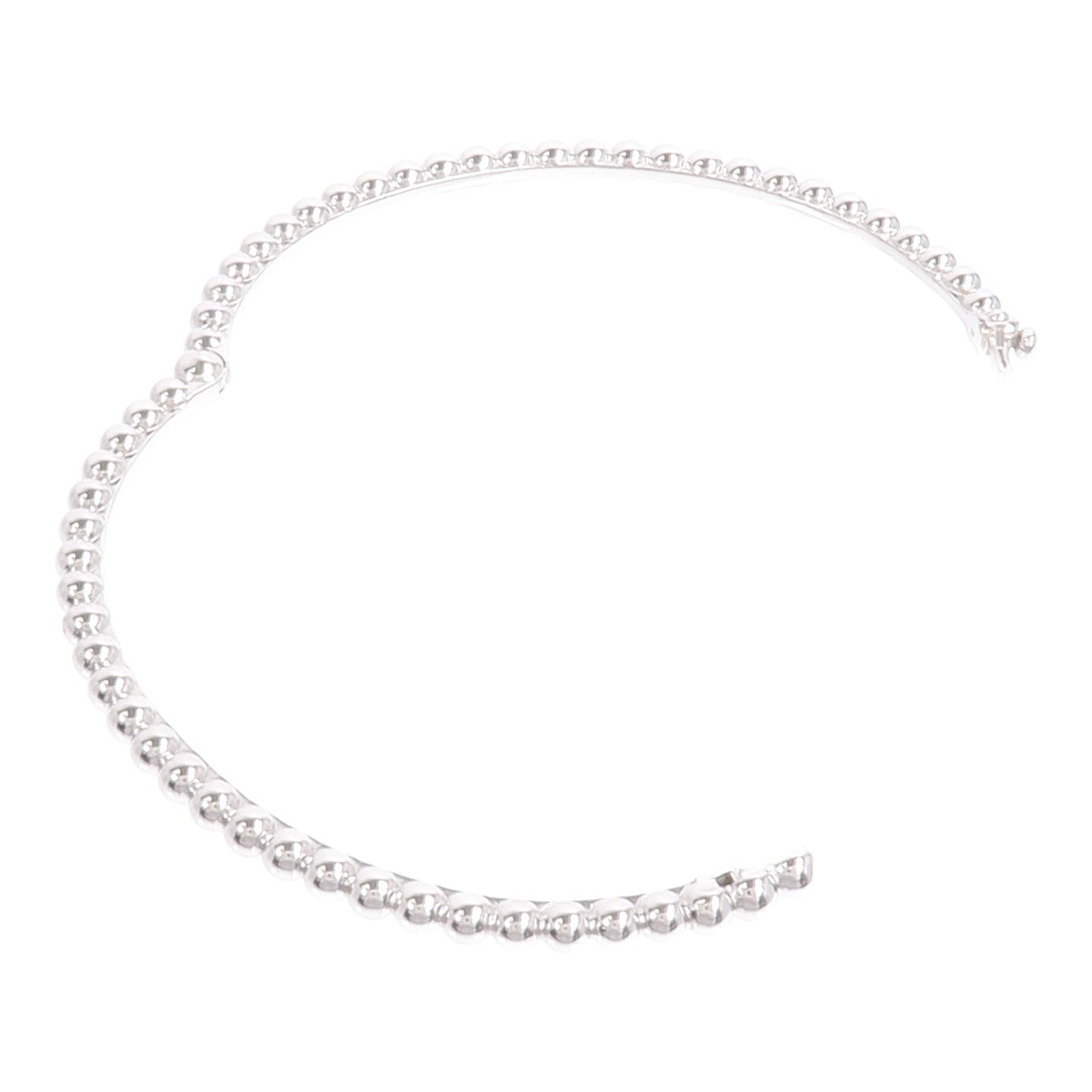 Van Cleef & Arpels 18K白金Perlee Pearls Bangle手鐲