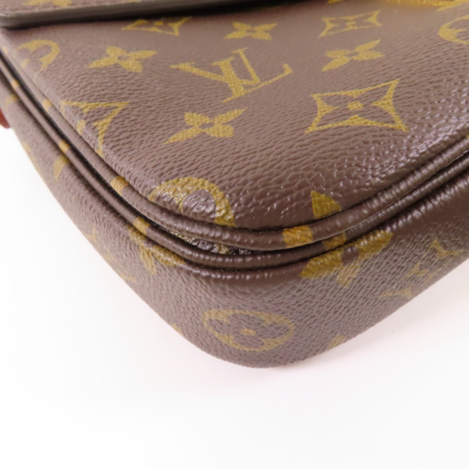 LOUIS VUITTON Monogram Pochette Metis MM金扣手挽肩背兩用袋棕色