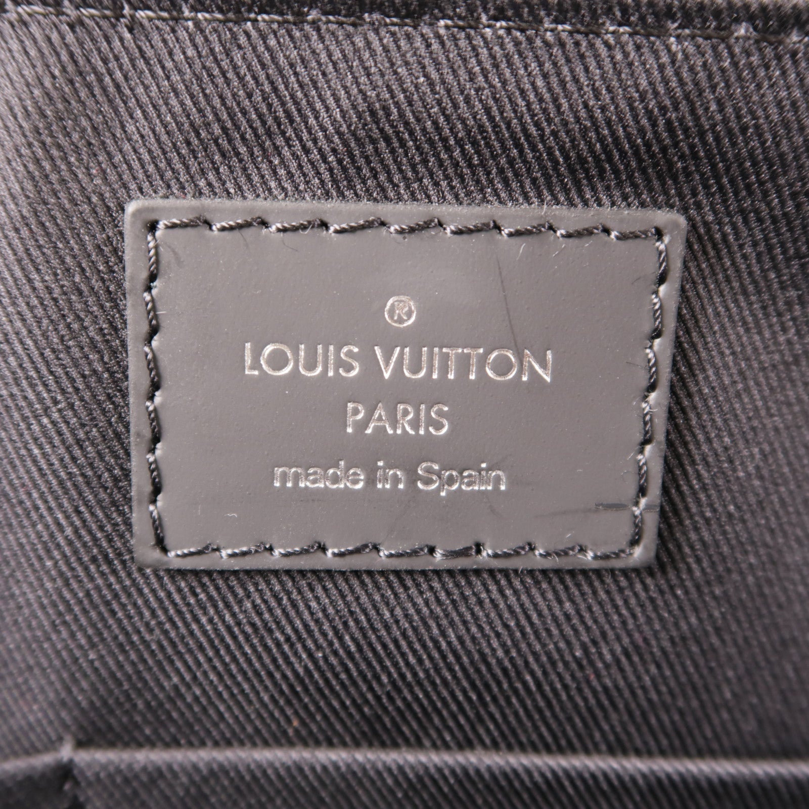 LOUIS VUITTON Damier Graphite Porte-Documents Jour銀扣手挽肩背兩用袋