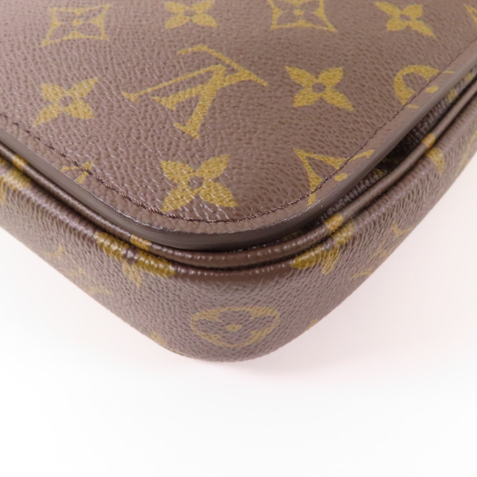 LOUIS VUITTON Monogram Pochette Metis MM金扣手挽肩背兩用袋棕色