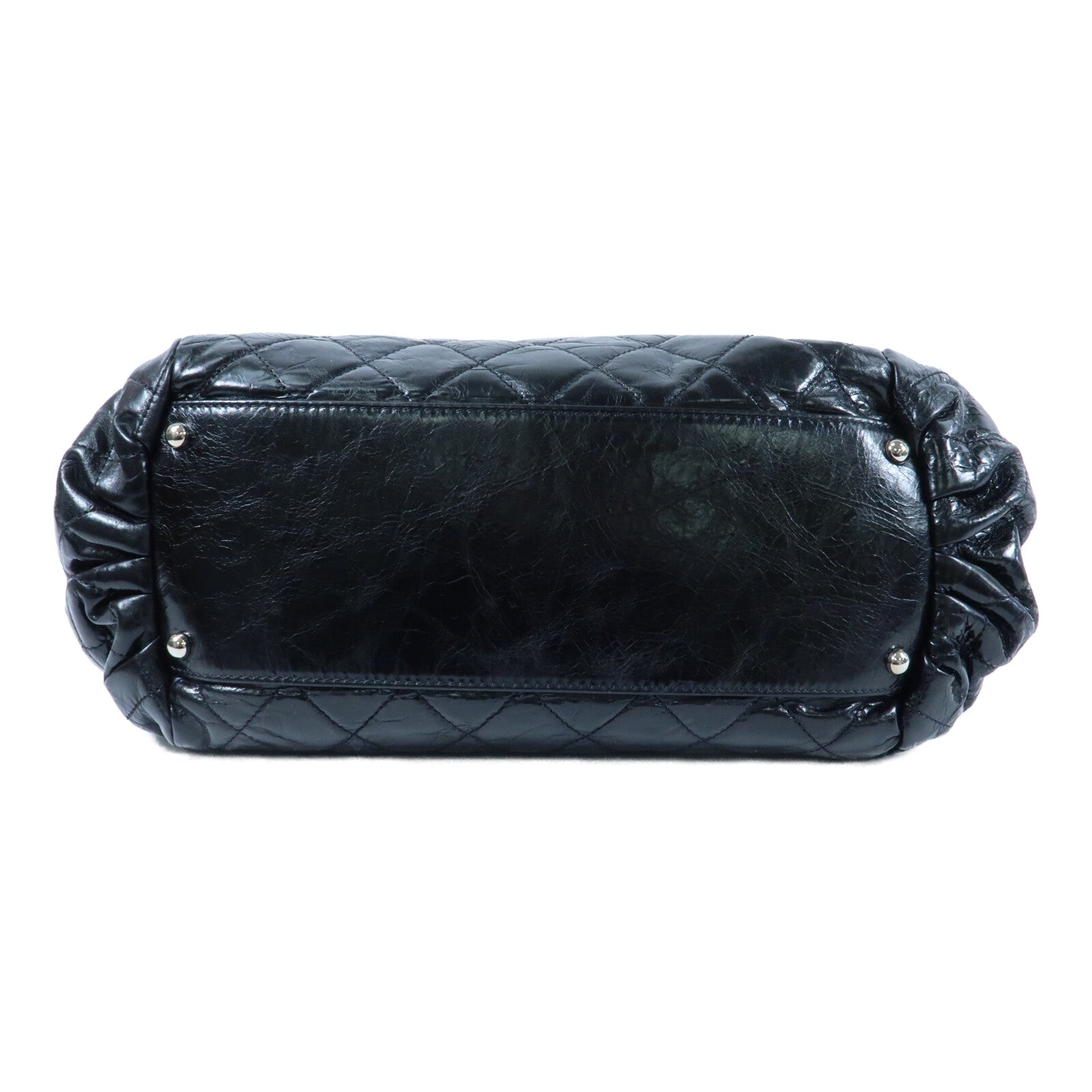 CHANEL 牛皮皮革/Tweed Portobello Tote銀扣鏈帶手挽肩背兩用袋