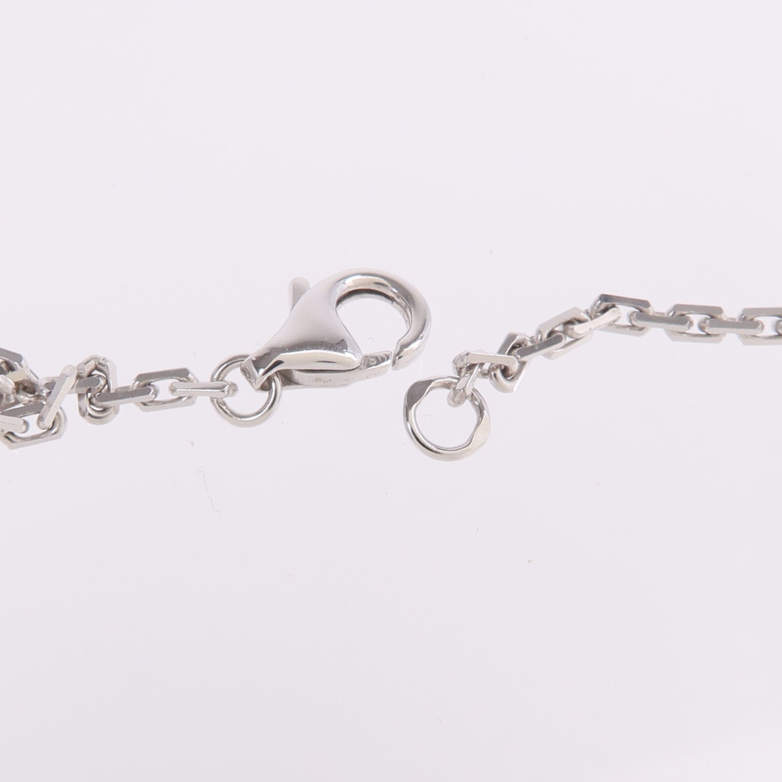 CARTIER 18K白金Love Necklace 6 Diamonds鑽石項鍊