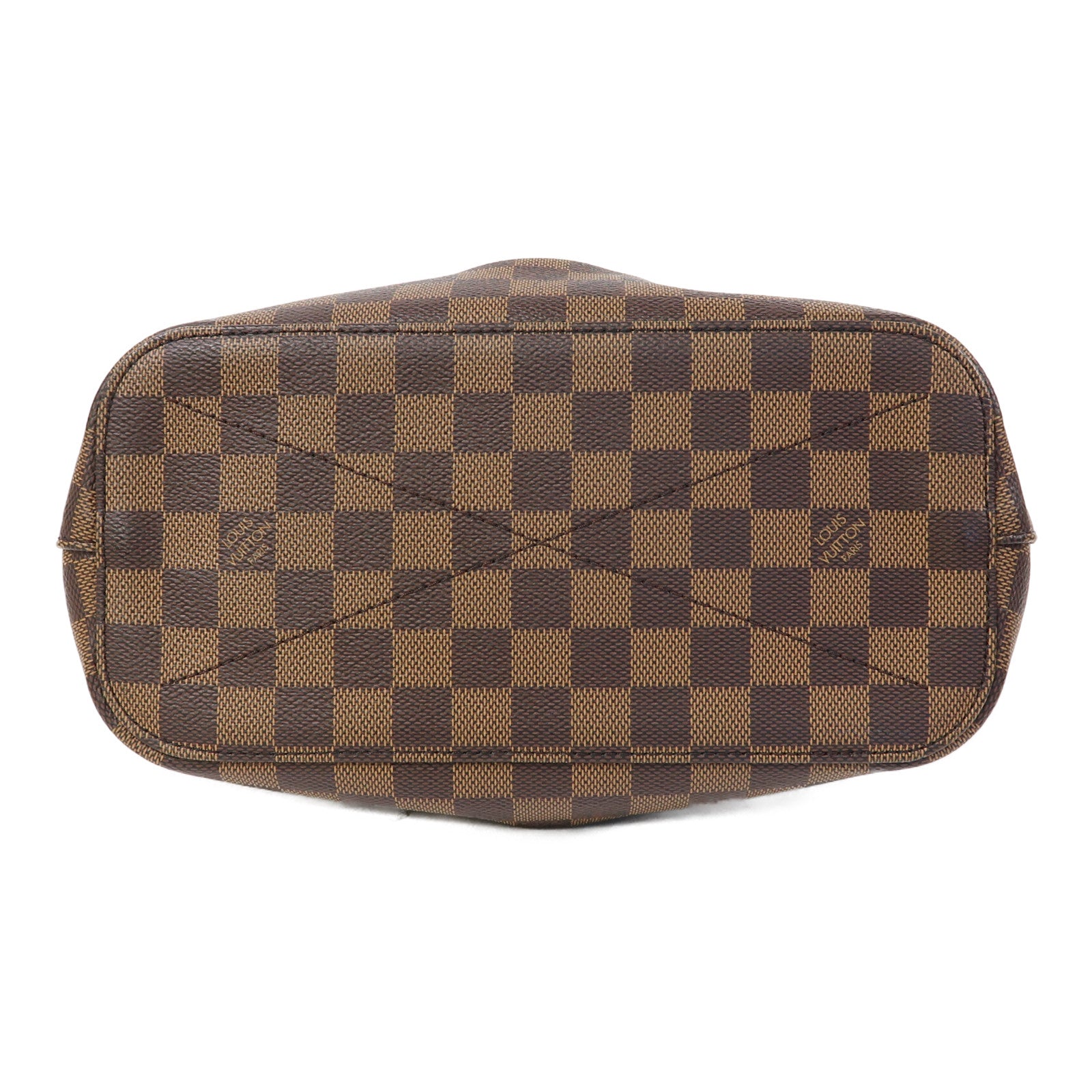 LOUIS VUITTON Damier Siena PM金扣手挽肩背兩用袋啡色