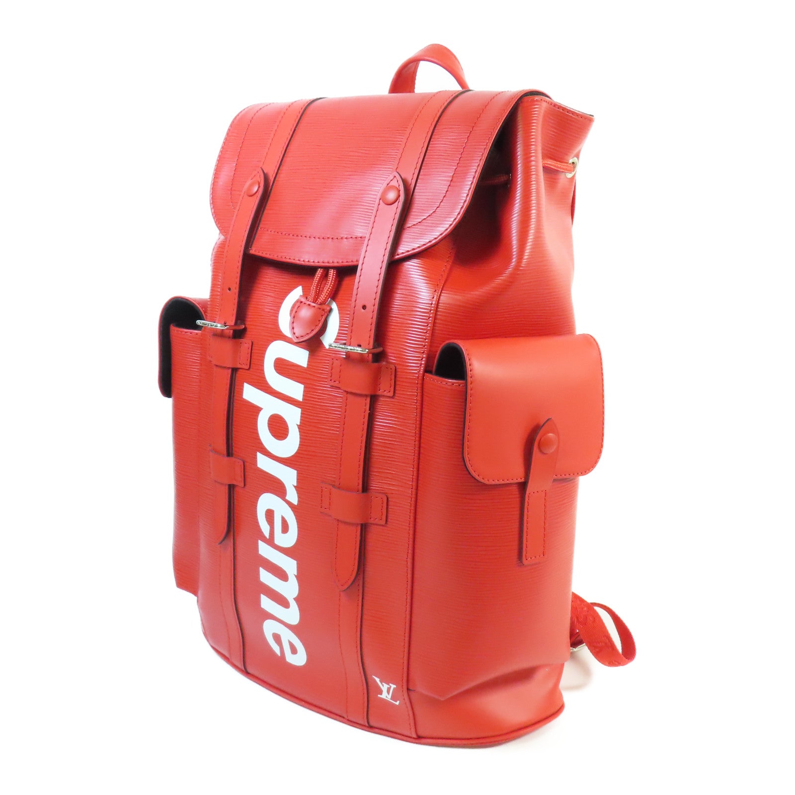 LOUIS VUITTON 【激減優惠】Epi Supreme Christopher Backpack銀扣背包