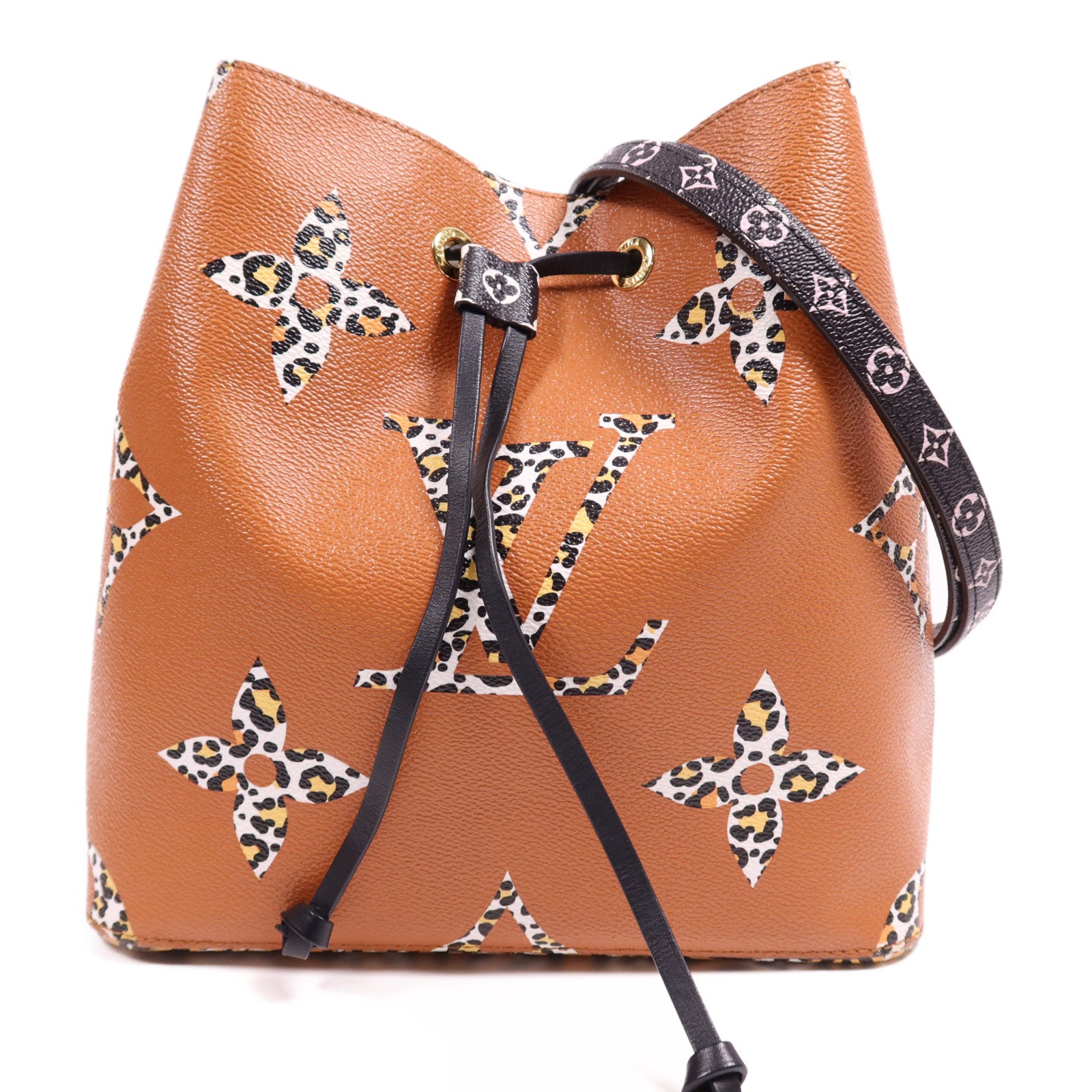 LOUIS VUITTON Monogram Jungle NéoNoé MM金扣肩背袋