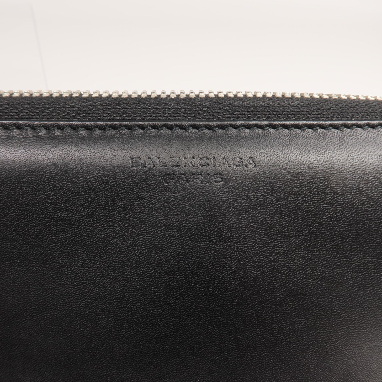 BALENCIAGA 【激減優惠】牛皮皮革Round Zip Wallet長錢包