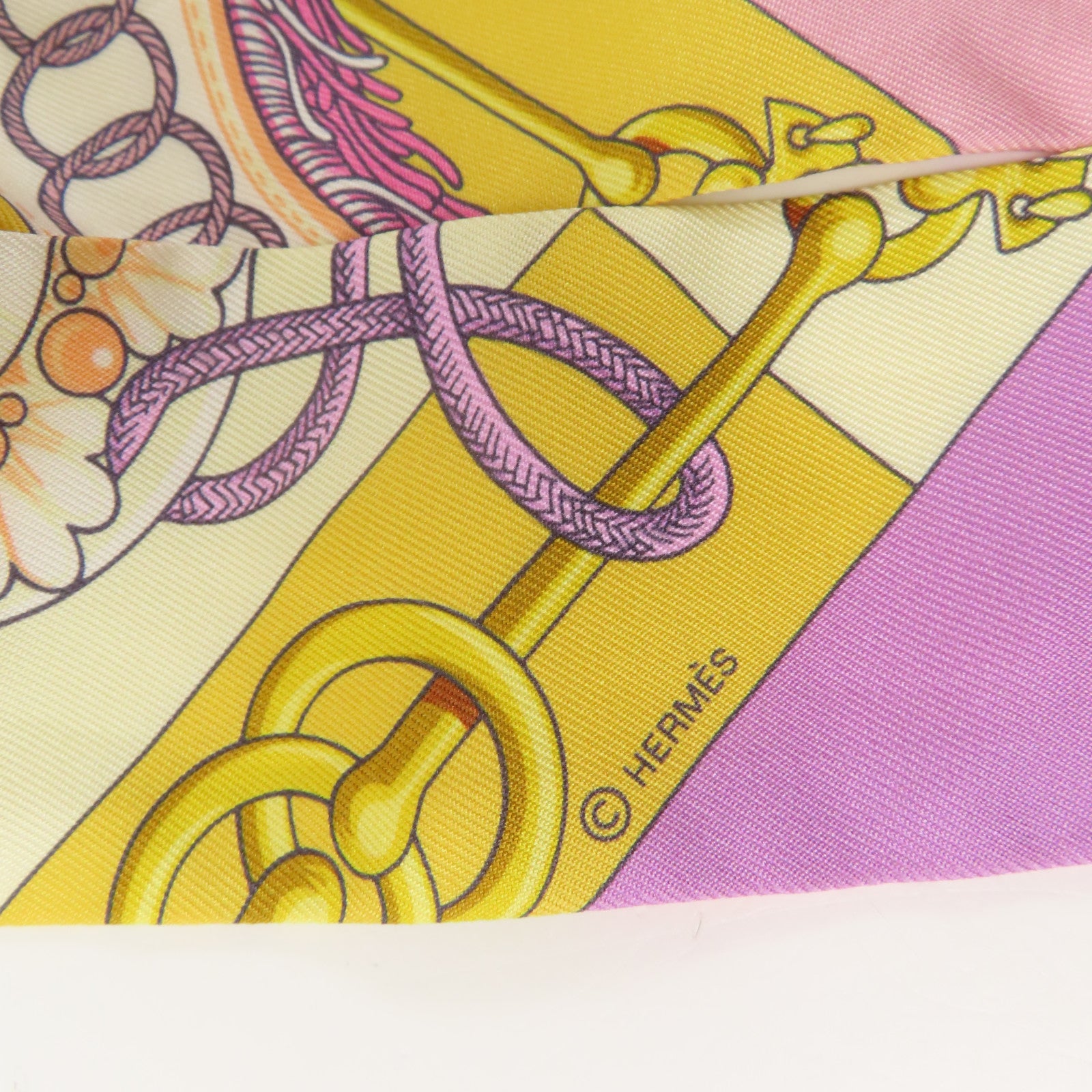 HERMES 絲質Twilly絲巾